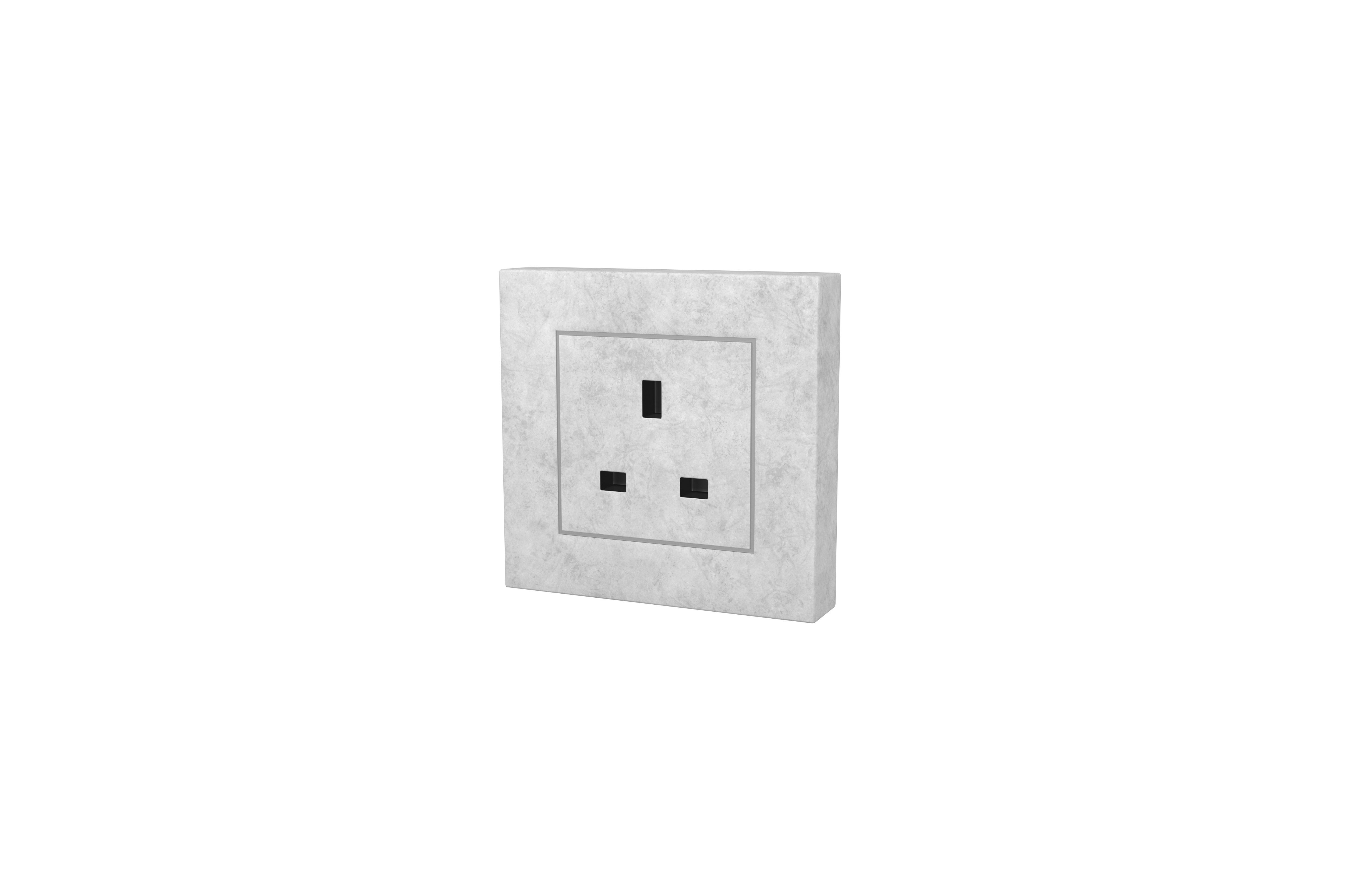 Switch Socket UK v1 007 Low-poly 3D model_2