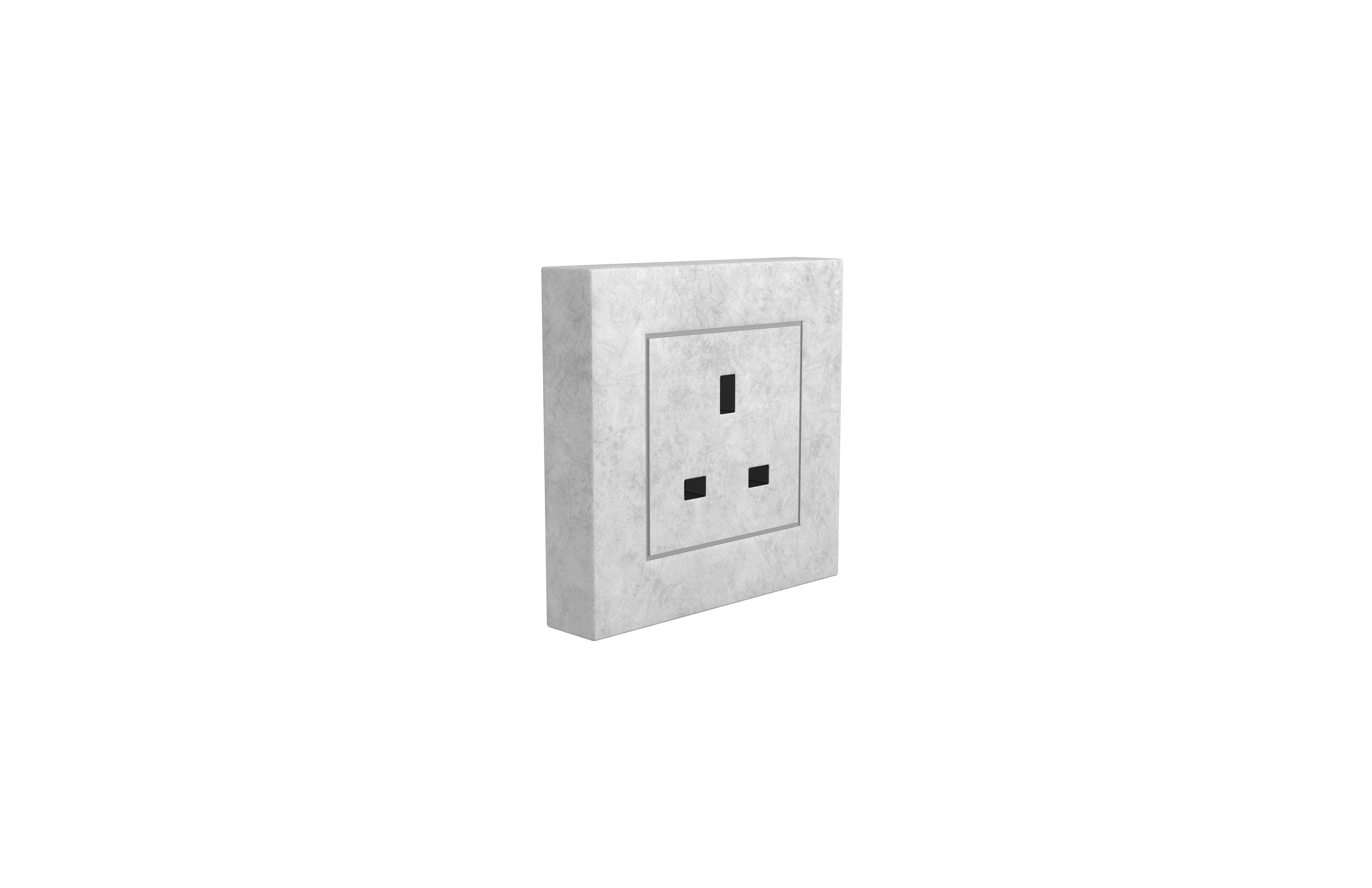 Switch Socket UK v1 007 Low-poly 3D model_3
