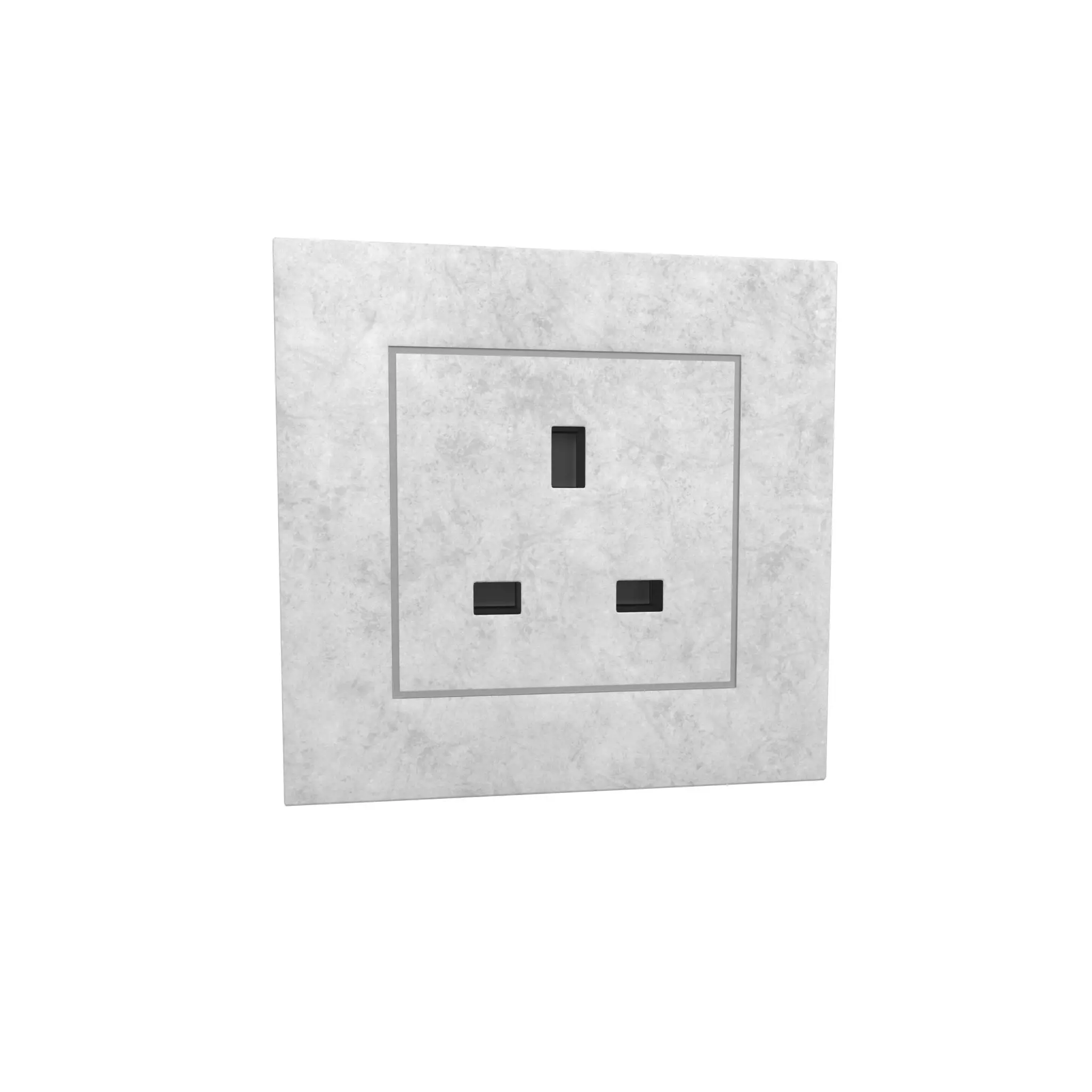 Switch Socket UK v1 007 Low-poly 3D model_0