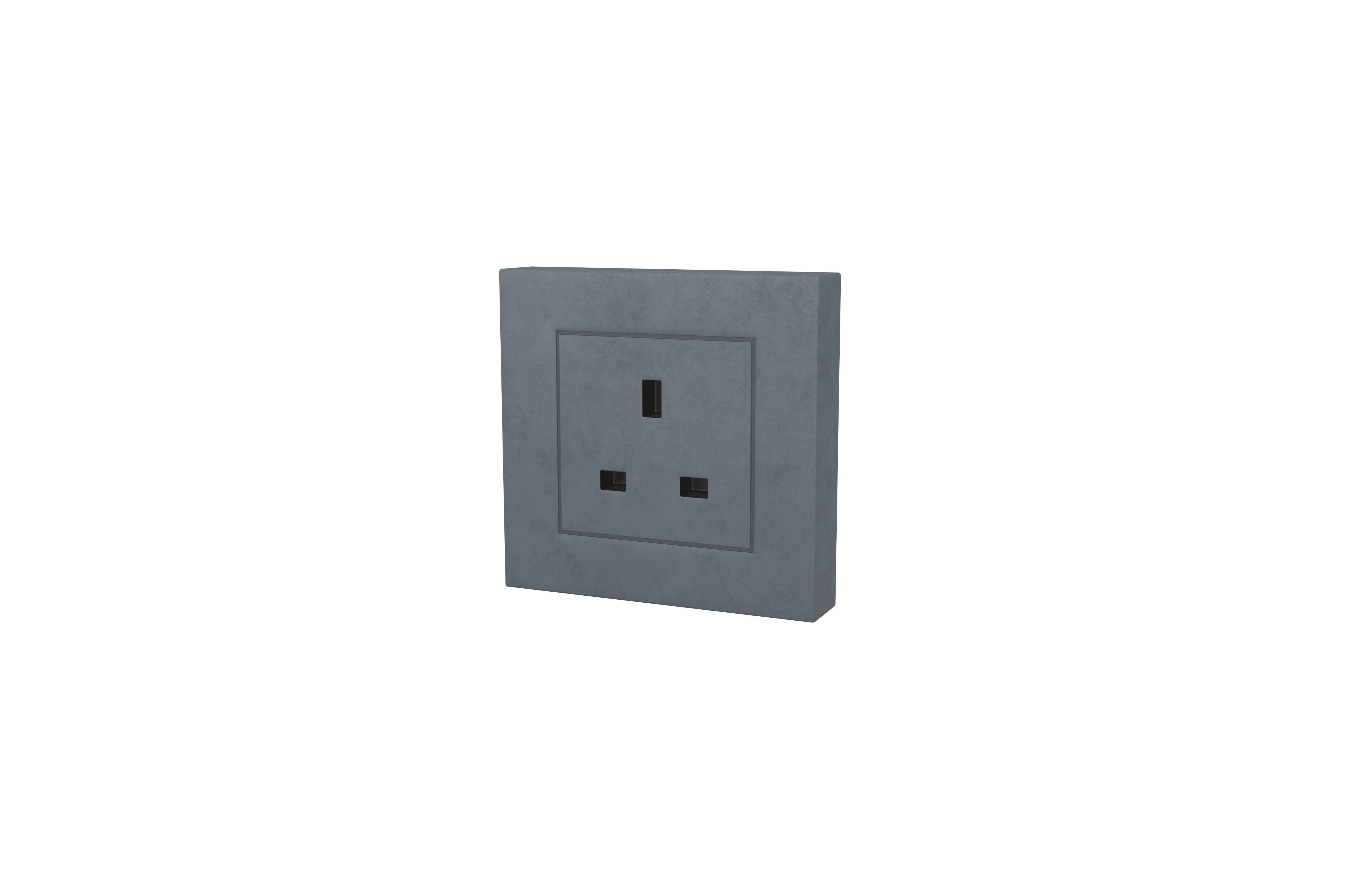 Switch Socket UK v1 008 Low-poly 3D model_2