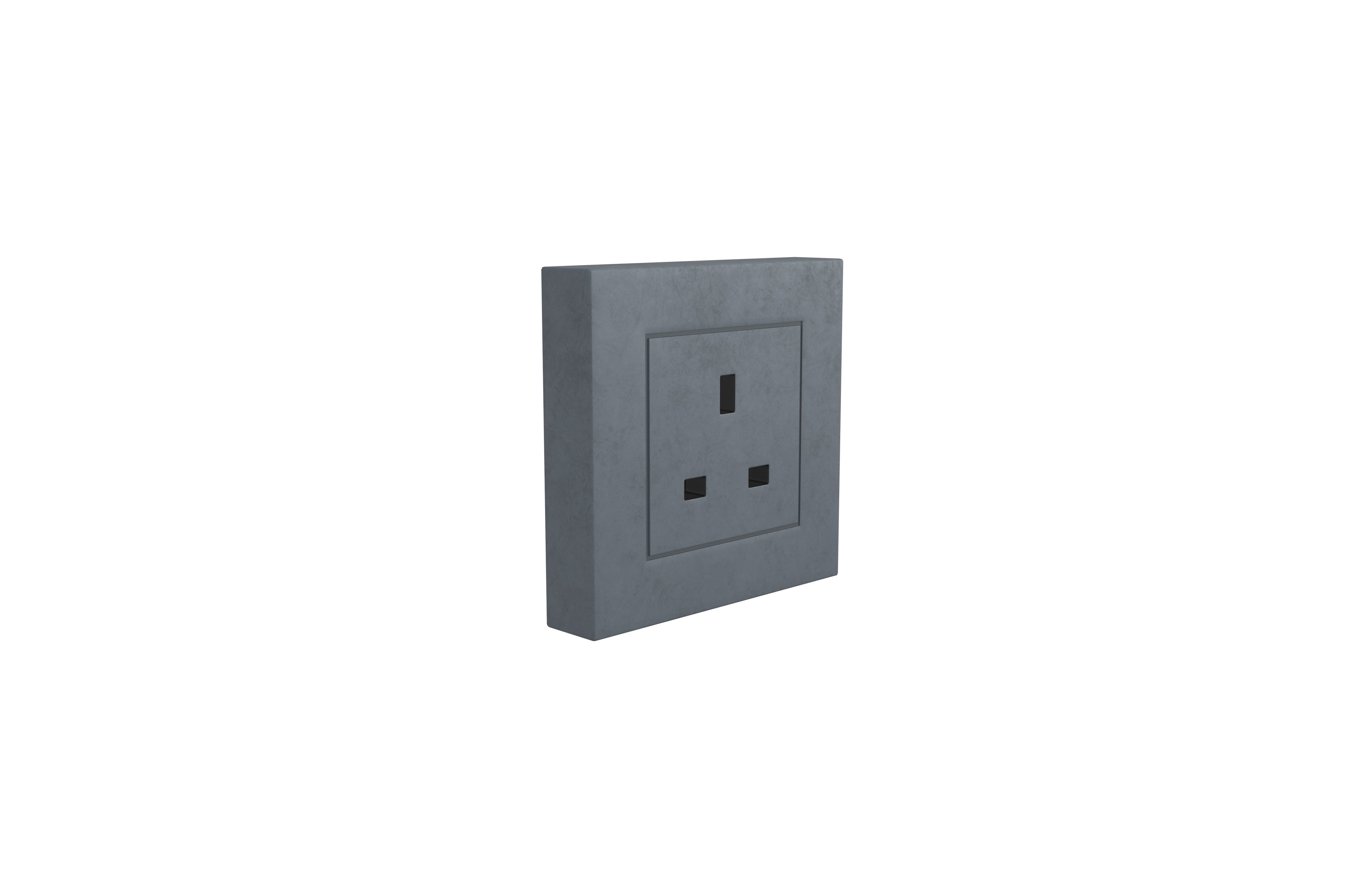 Switch Socket UK v1 008 Low-poly 3D model_3