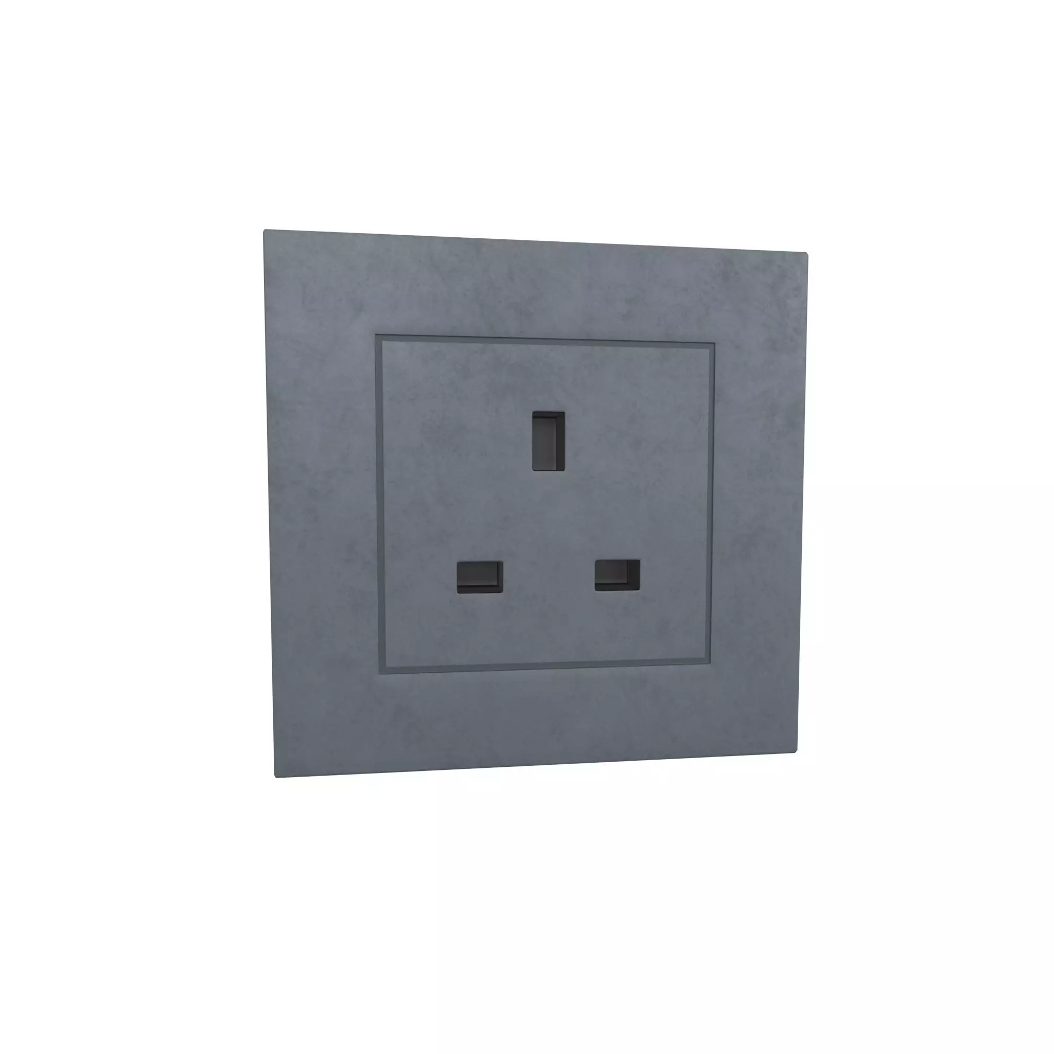 Switch Socket UK v1 008 Low-poly 3D model_0