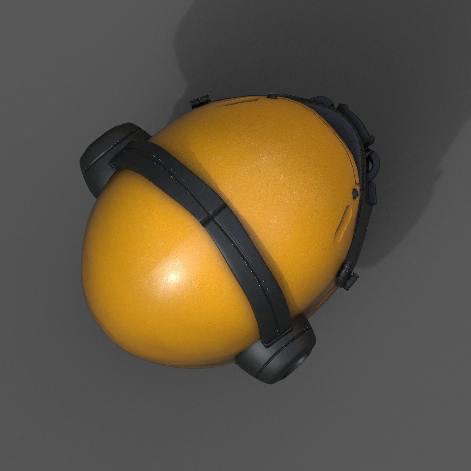 Helmet scifi fantasy futuristic technology Low-poly 3D model_9