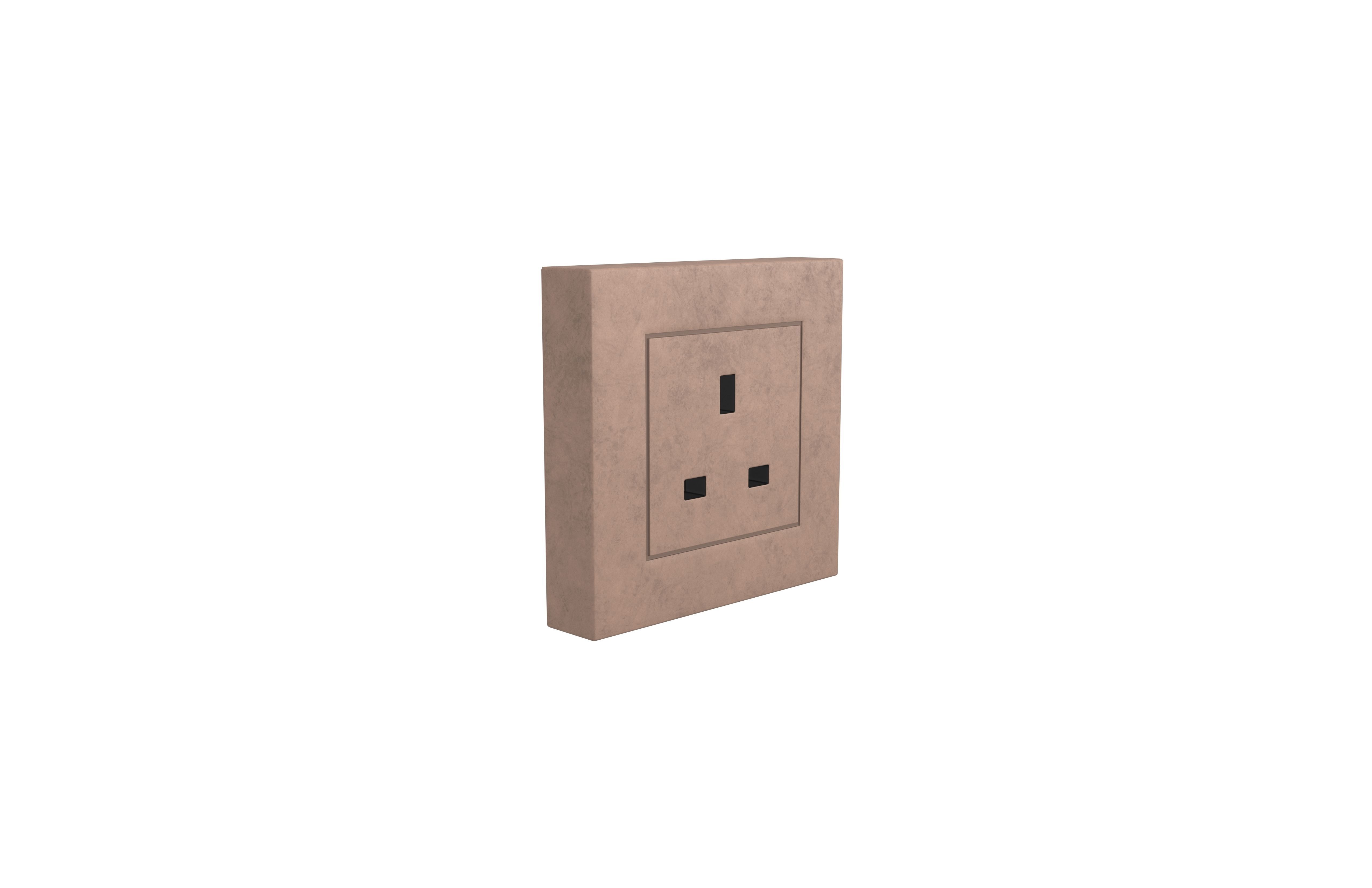 Switch Socket UK v1 009 Low-poly 3D model_3