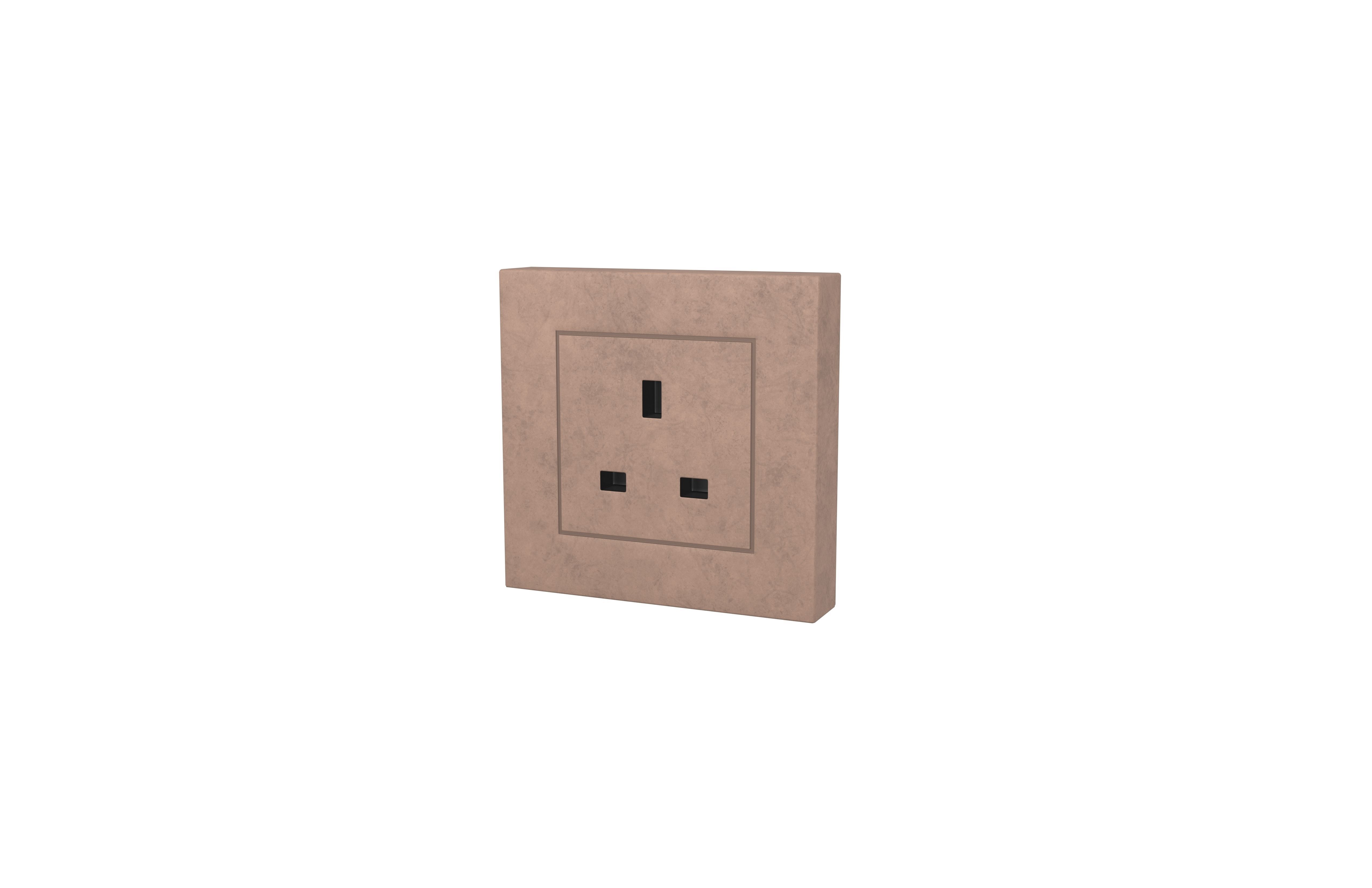 Switch Socket UK v1 009 Low-poly 3D model_2