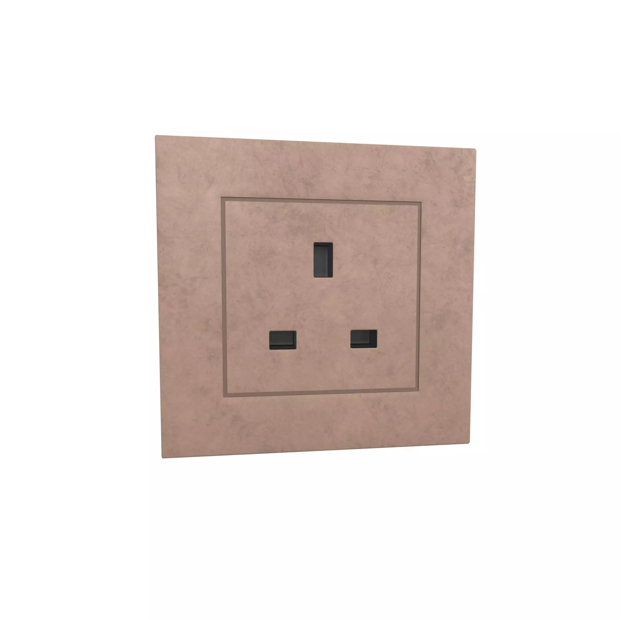 Switch Socket UK v1 009 Low-poly 3D model_0