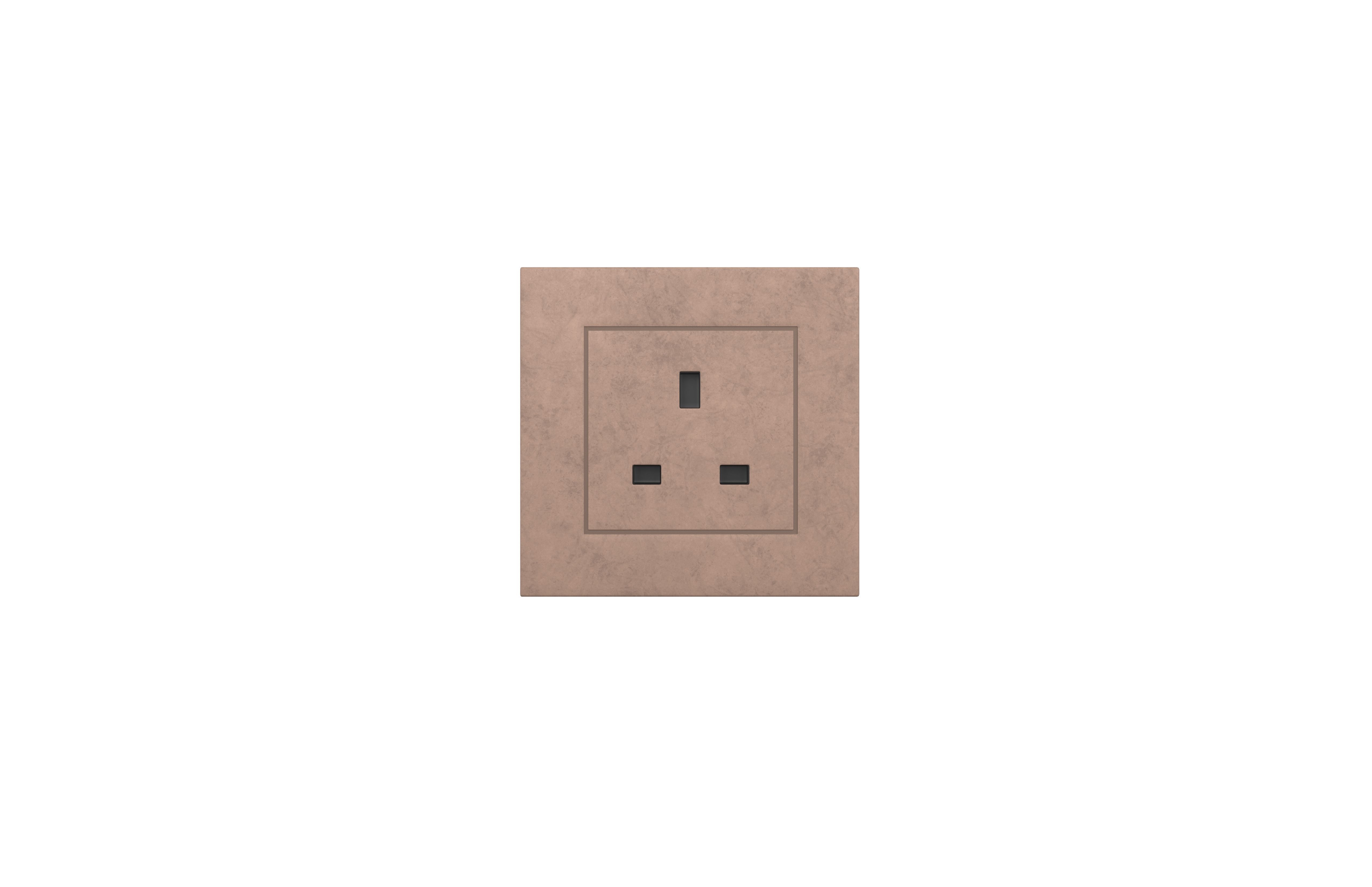 Switch Socket UK v1 009 Low-poly 3D model_1