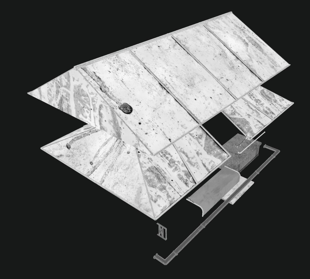 Modular roof Collection0001-A Low-poly 3D model_15