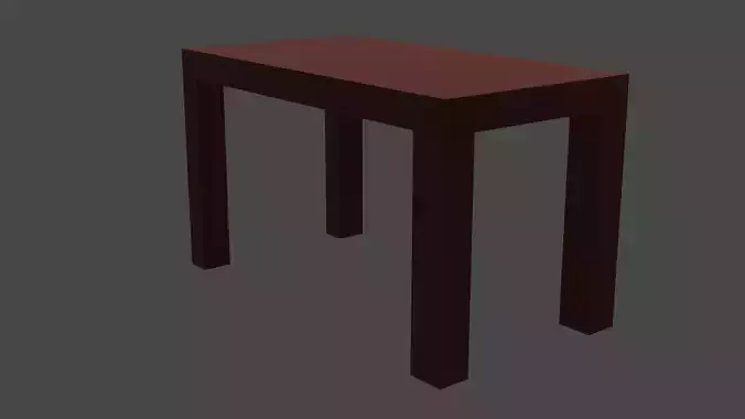 Table with two legs