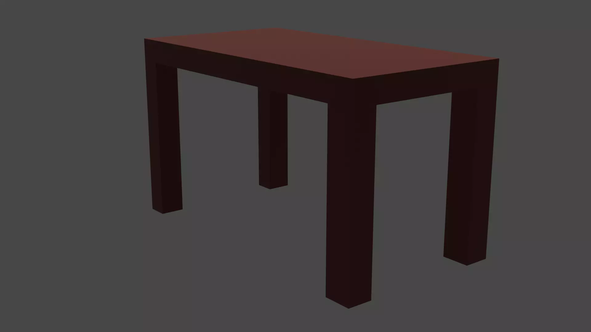 Table with two legs Free 3D model_0