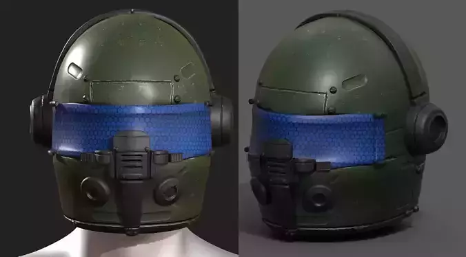Helmet scifi fantasy futuristic military combat 