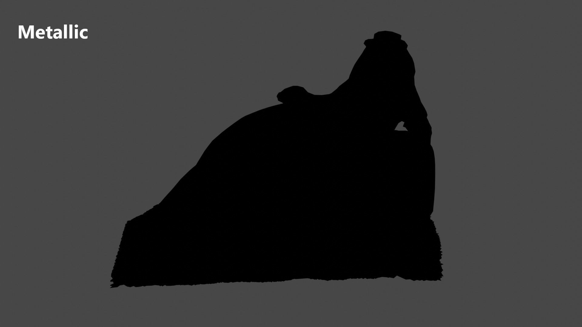 Mermaid statue Low-poly 3D model_14