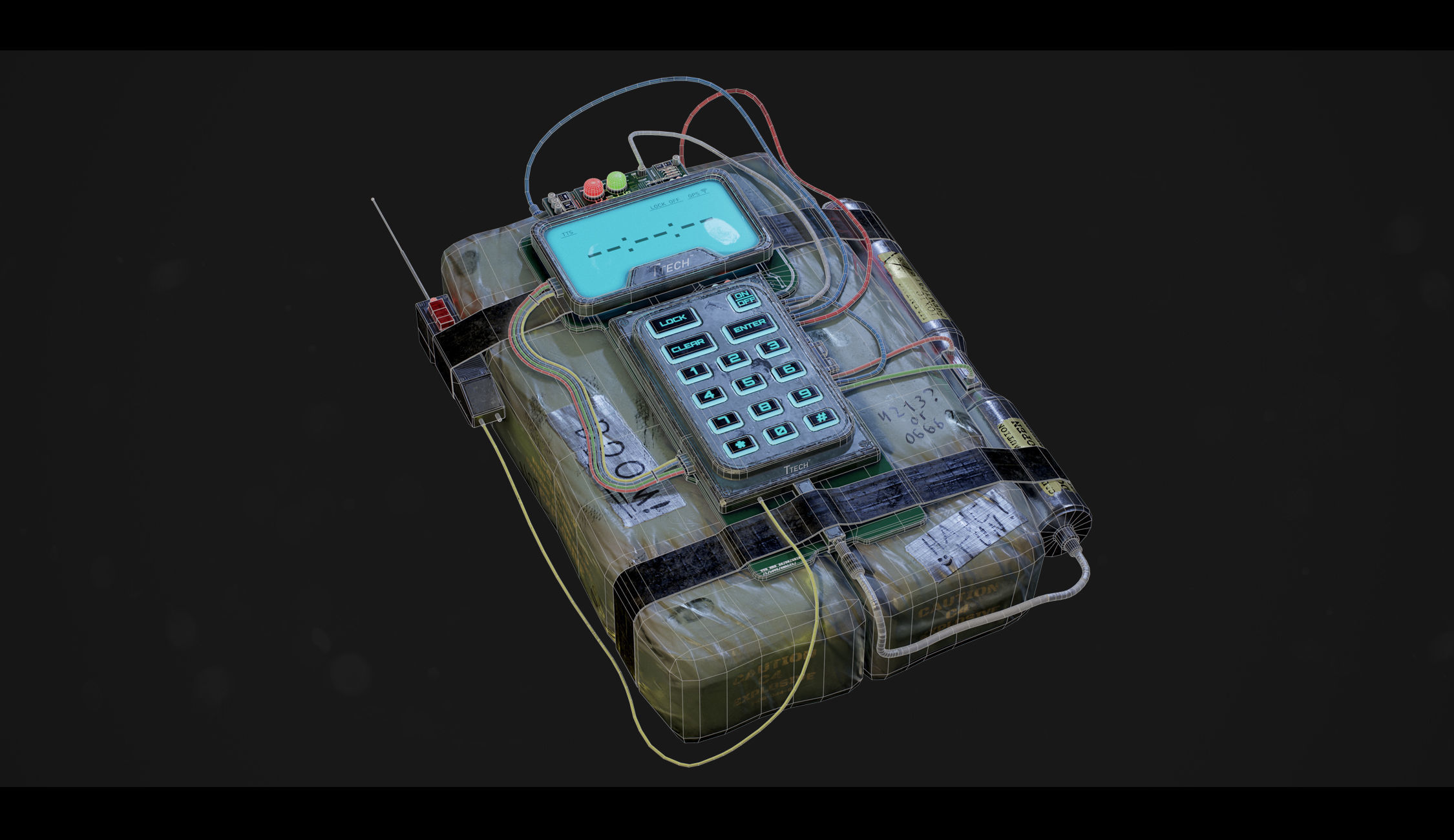 3D model C4 Explosive Bomb VR / AR / low-poly | CGTrader