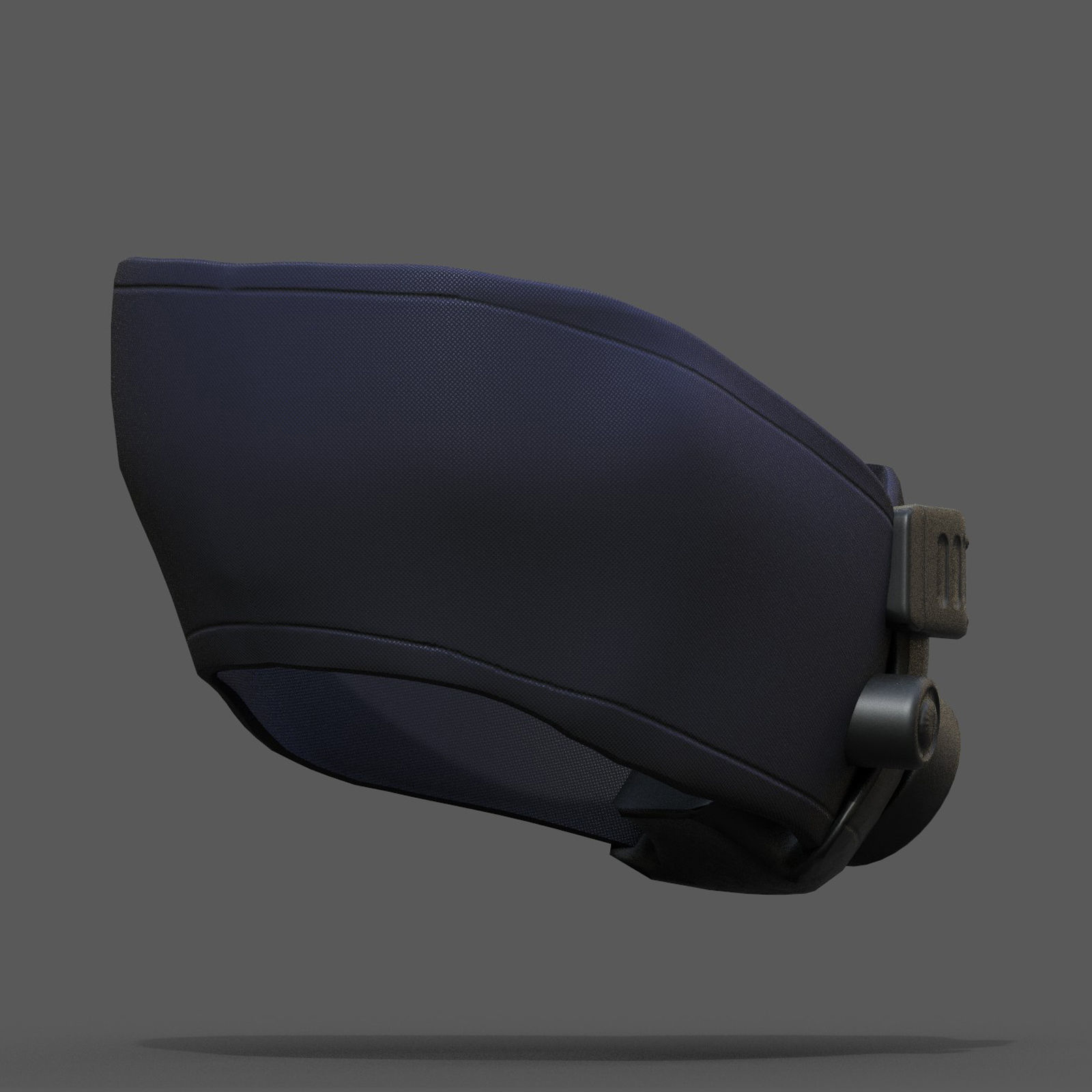 Gas mask respirator scifi futuristic helmet Low-poly 3D model_2