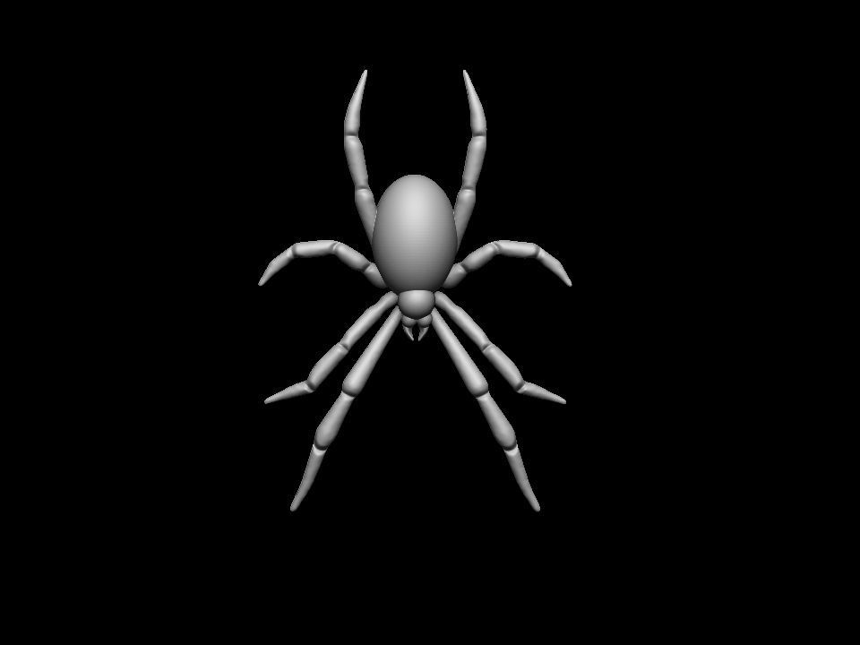 Spider relief 3D print model 3D print model_17