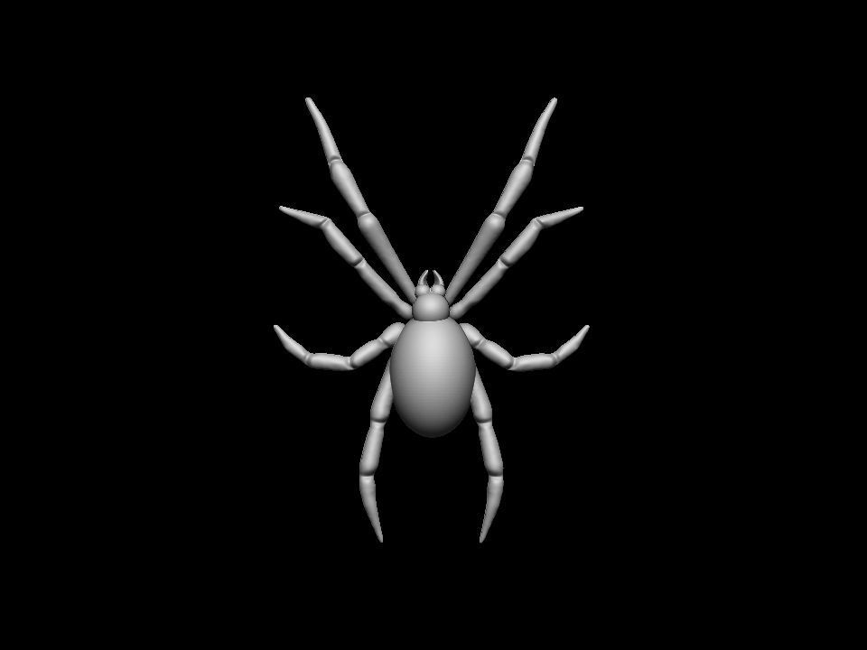 Spider relief 3D print model 3D print model_1