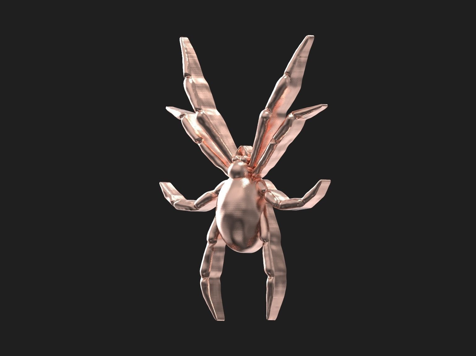 Spider relief 3D print model 3D print model_11