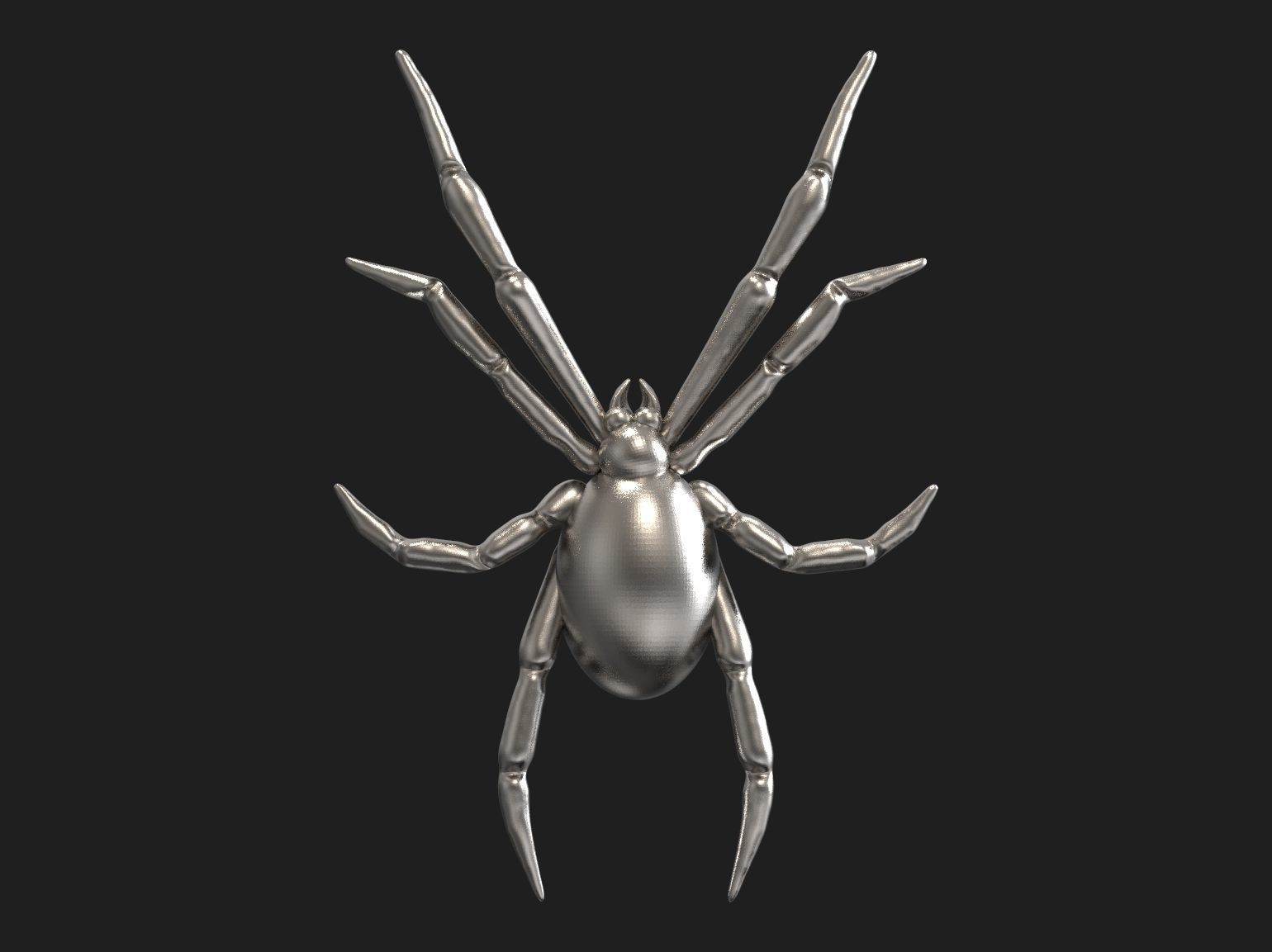 Spider relief 3D print model 3D print model_6