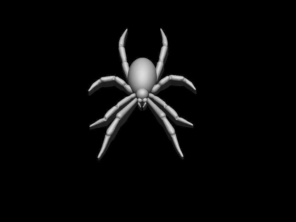 Spider relief 3D print model 3D print model_15