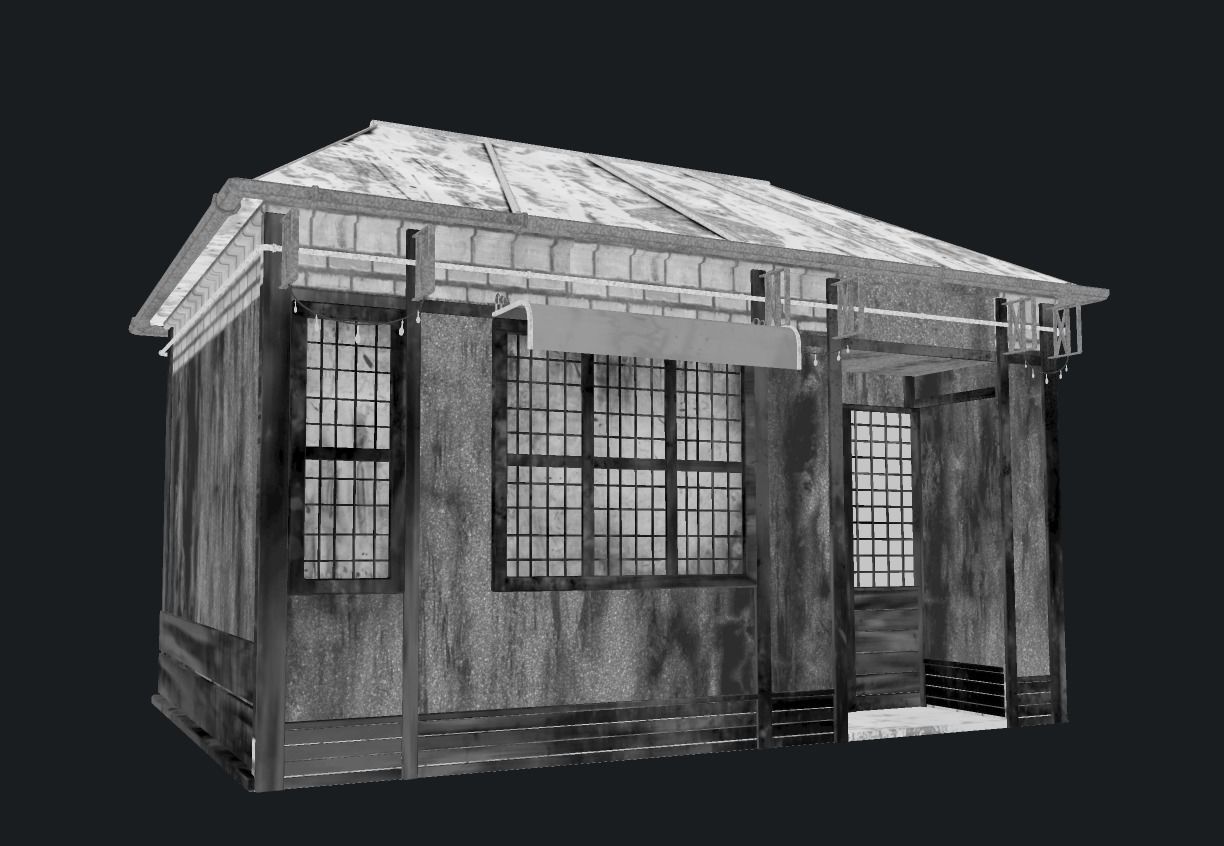 Modular building 0001 Low-poly 3D model_13