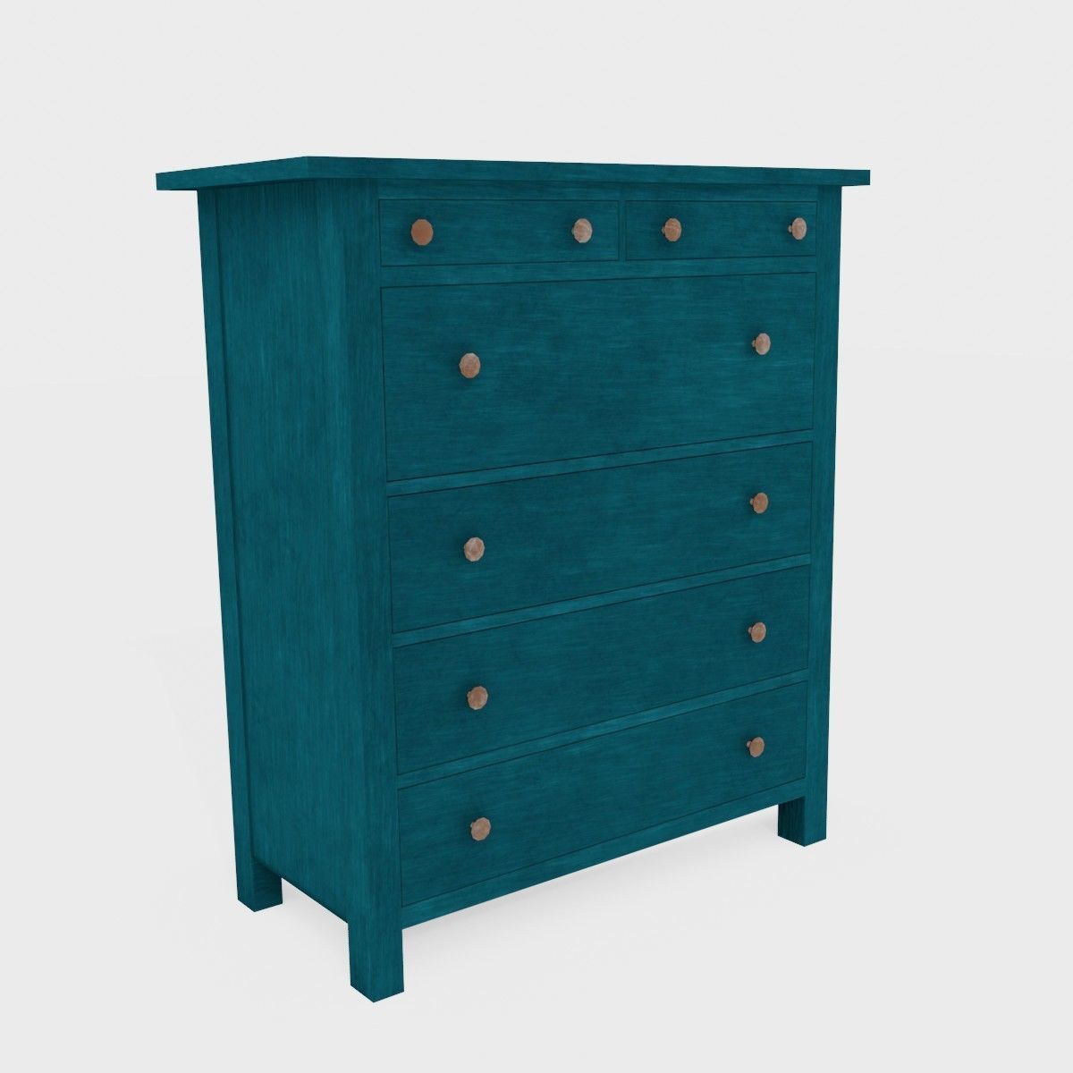Cabinet Furniture Low-poly 3D model_2
