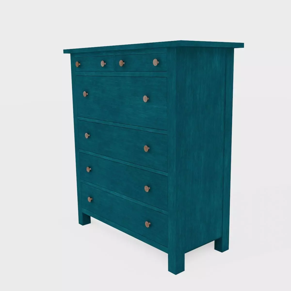 Cabinet Furniture Low-poly 3D model_0