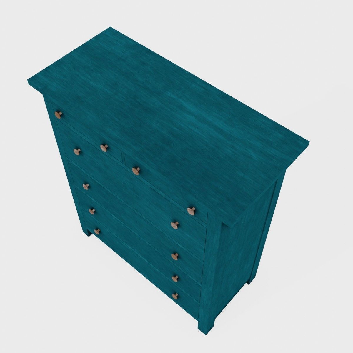Cabinet Furniture Low-poly 3D model_3