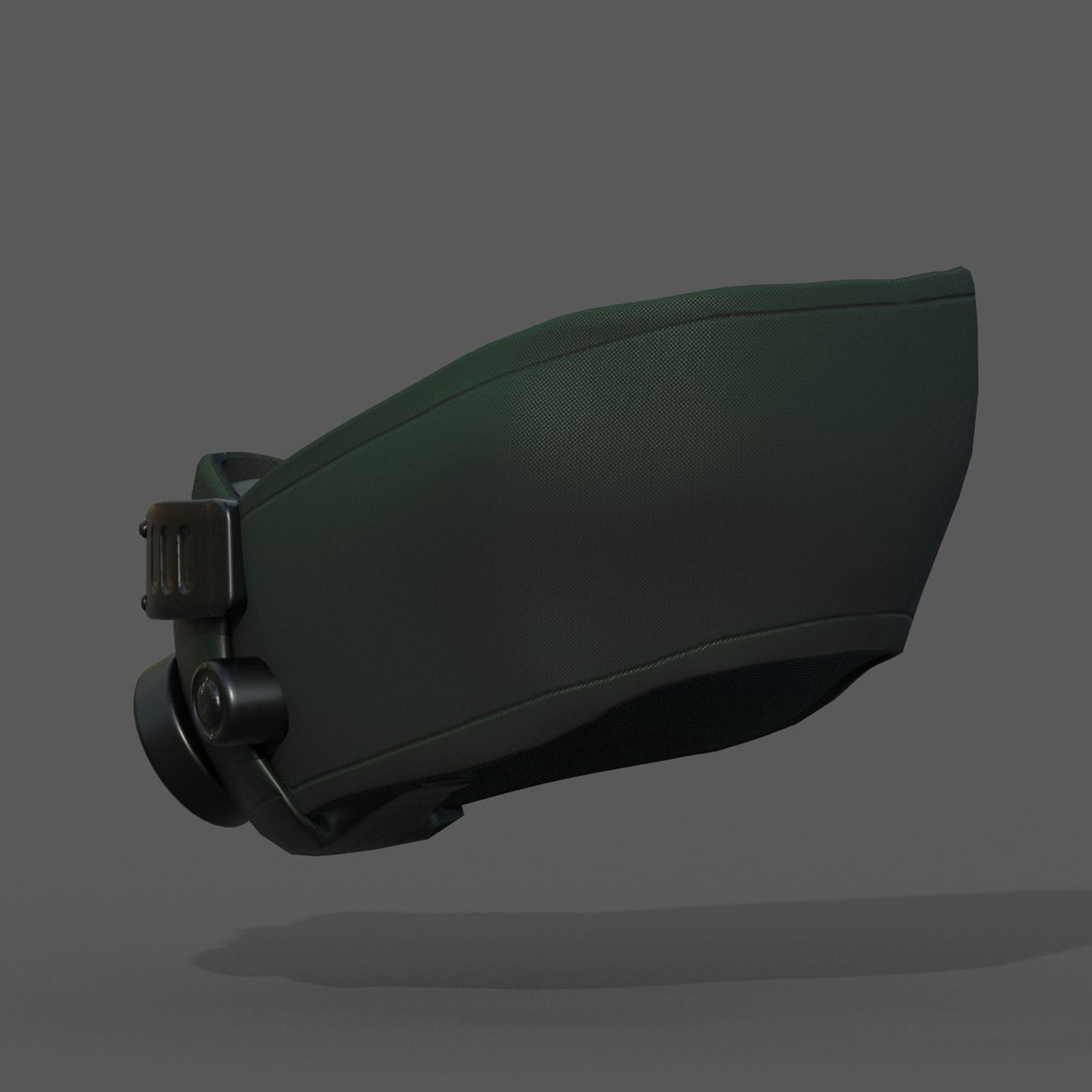 Gas mask respirator scifi futuristic 3d model  Low-poly 3D model_1