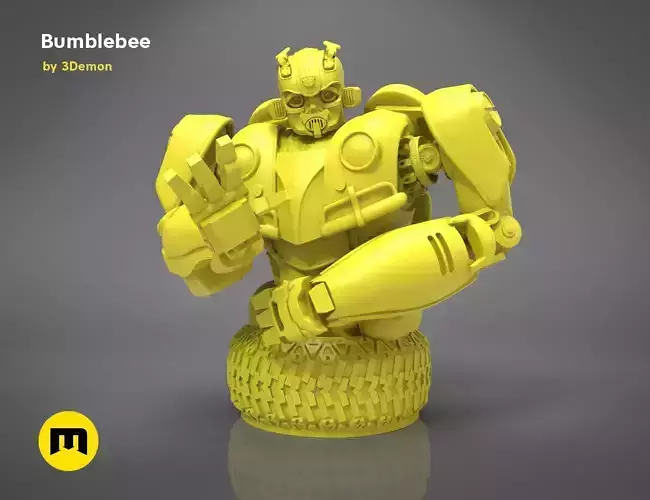Bumblebee bust 3D print model