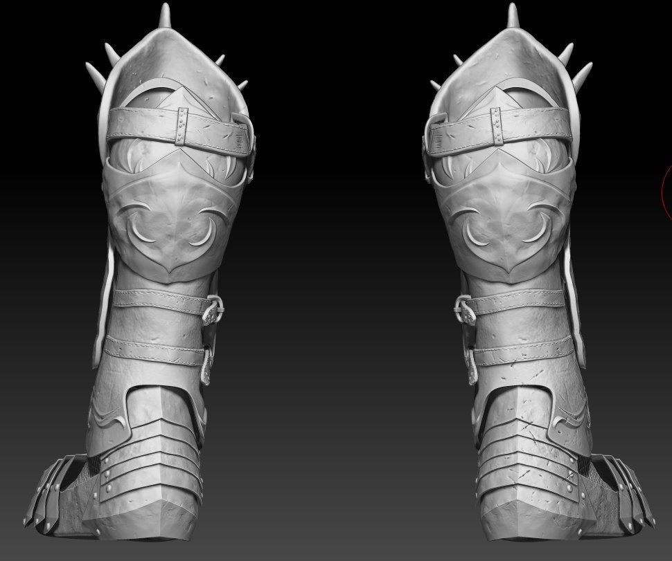 Heavy Armor Boots  3D model_2