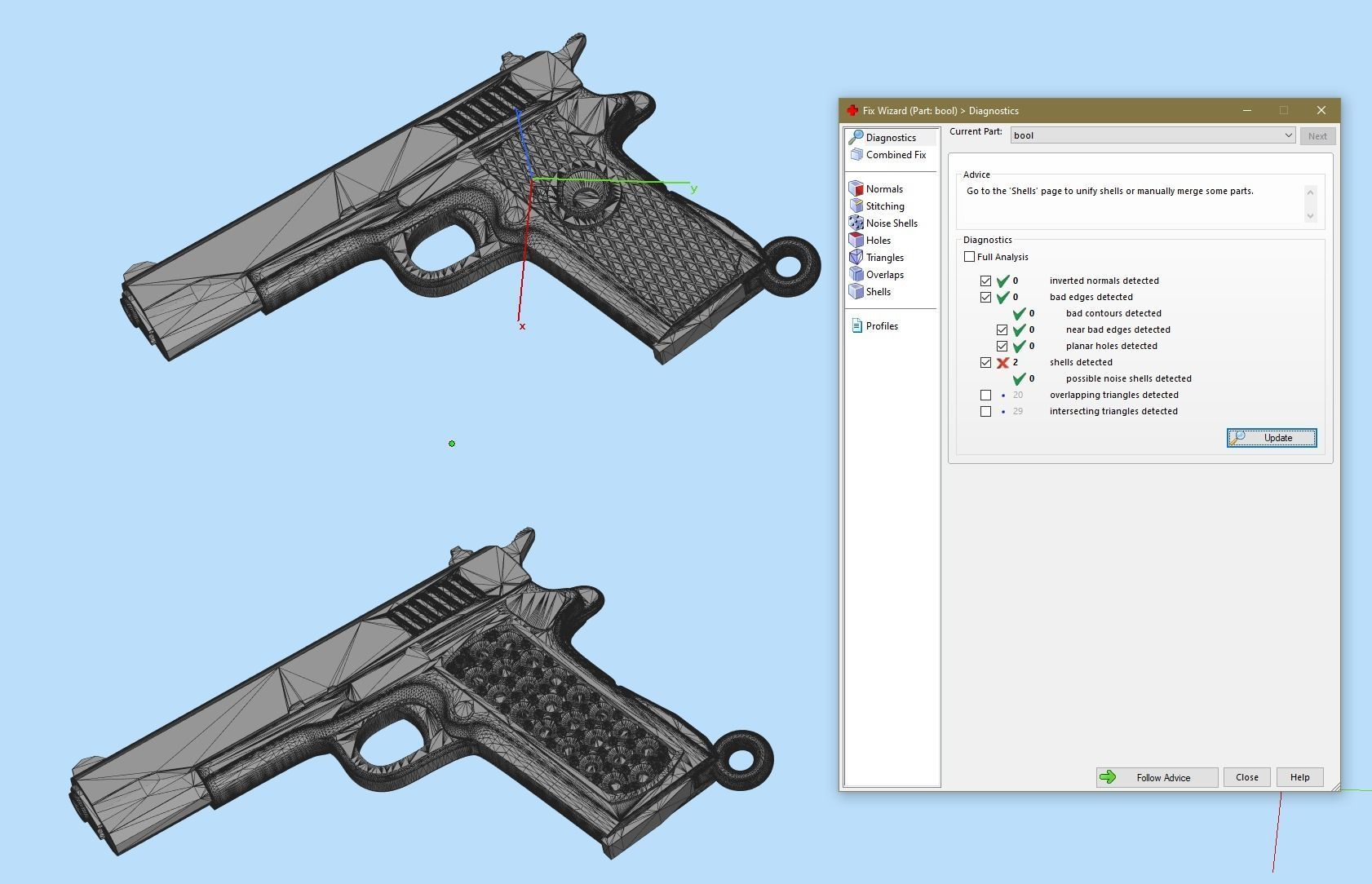 Gun Colt Pendant 3D print model_3