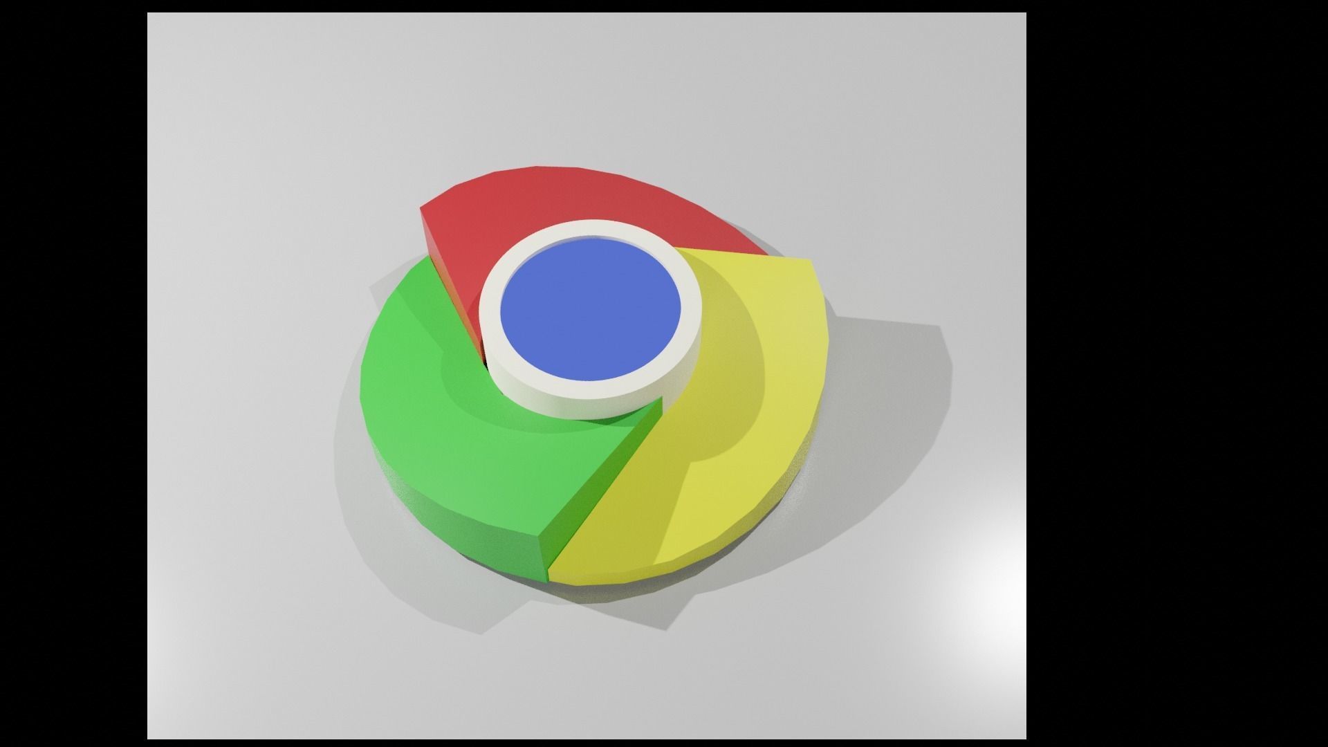 Google chrome LOGO  3D model_5