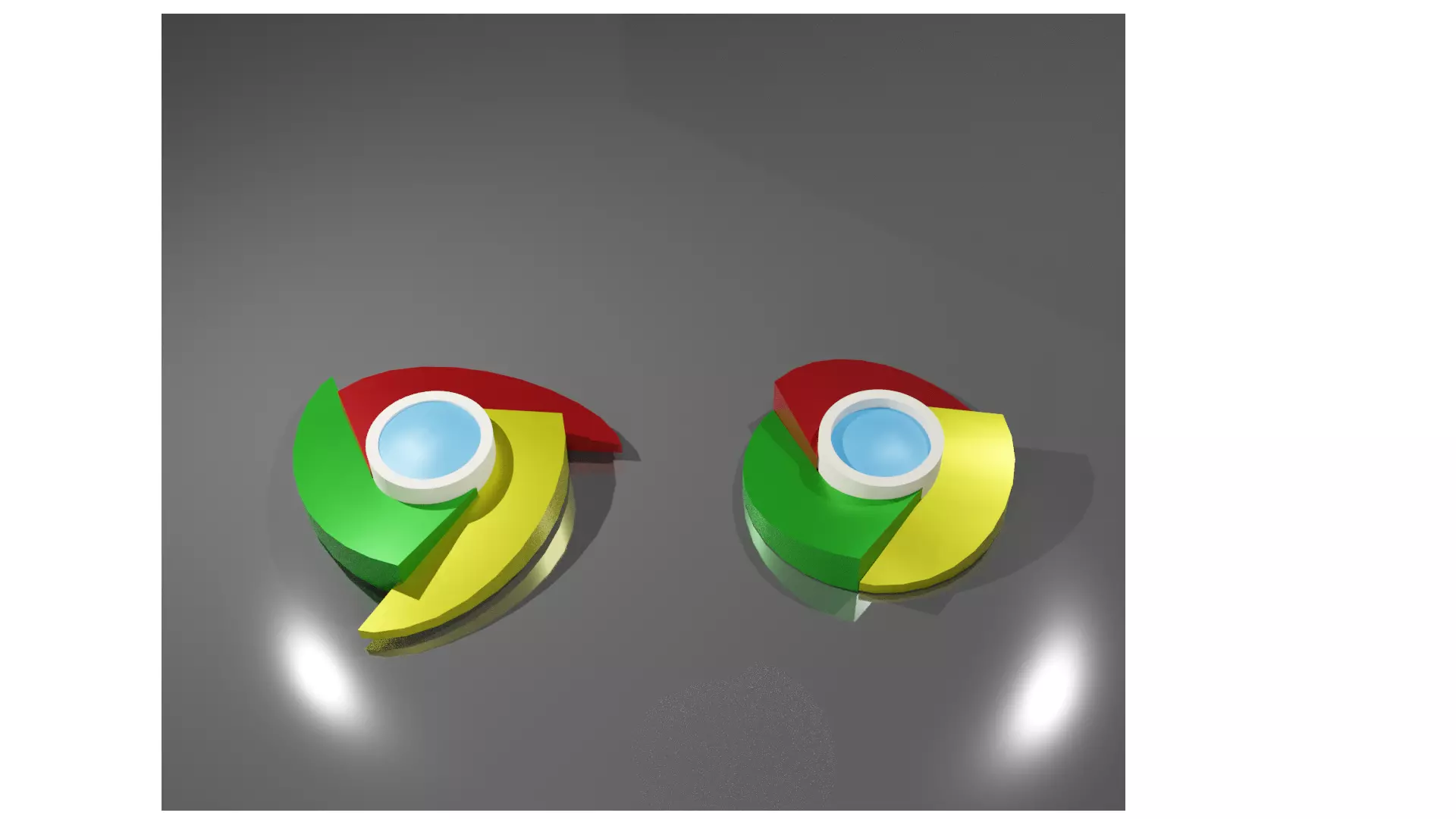 Google chrome LOGO  3D model_0