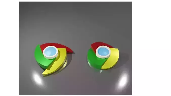 Google chrome LOGO  3D model