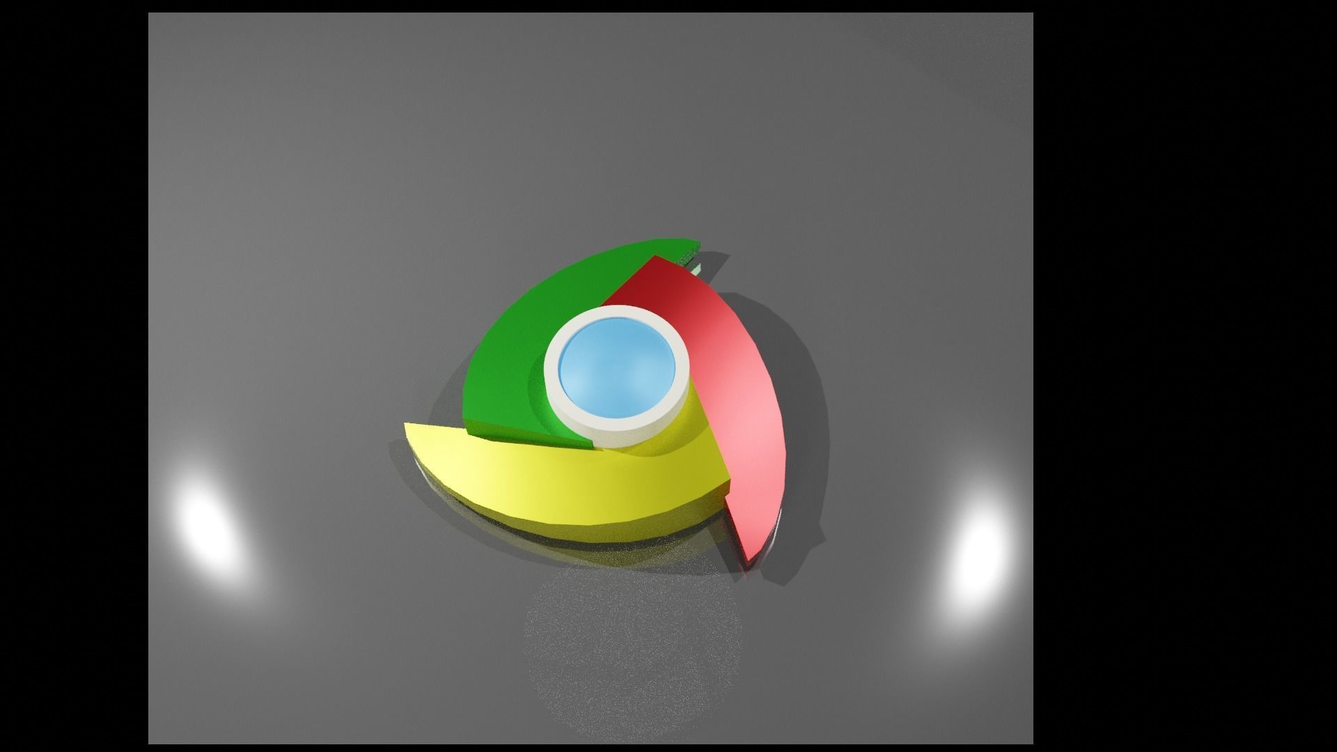 Google chrome LOGO  3D model_2