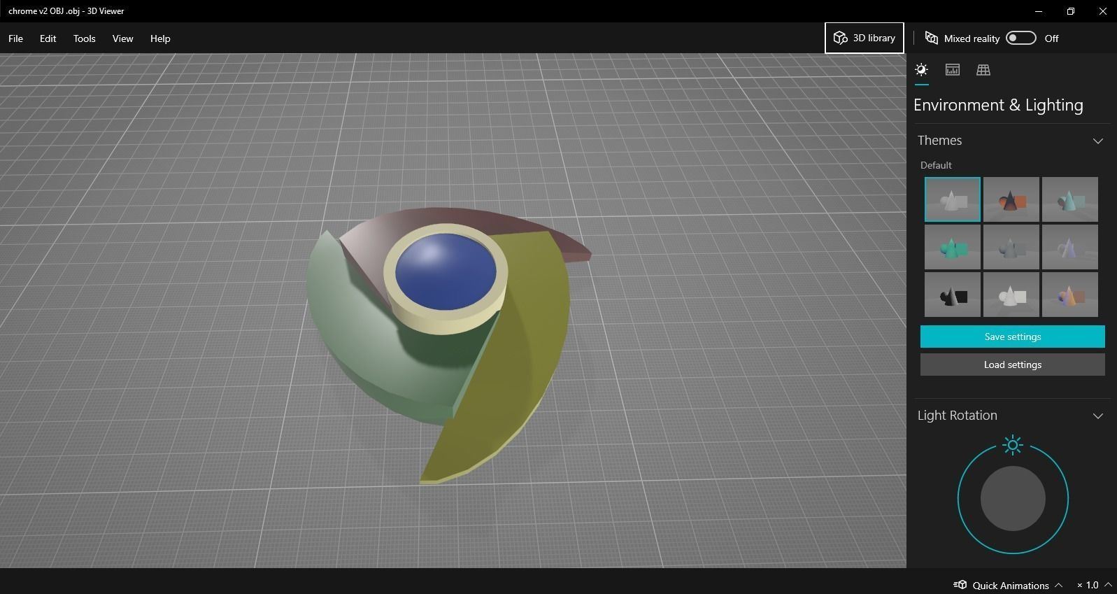 Google chrome LOGO  3D model_6