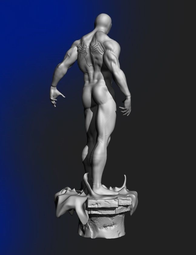 Spider-Man symbiote suit  3D print model_6