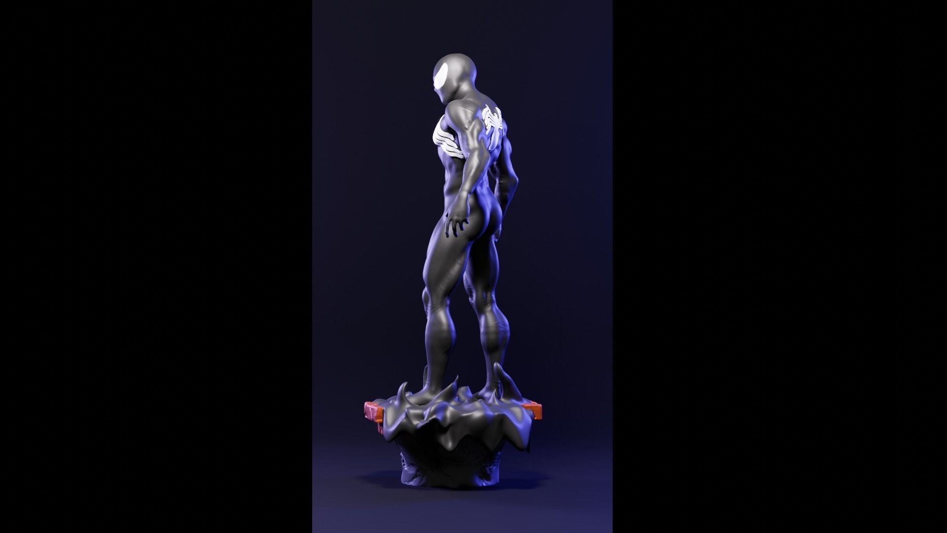 Spider-Man symbiote suit  3D print model_2
