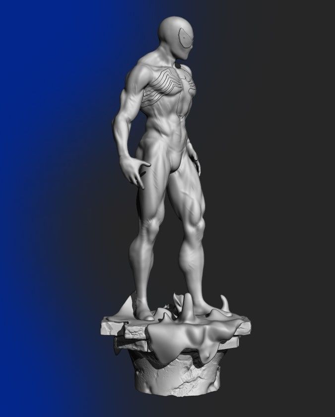 Spider-Man symbiote suit  3D print model_8