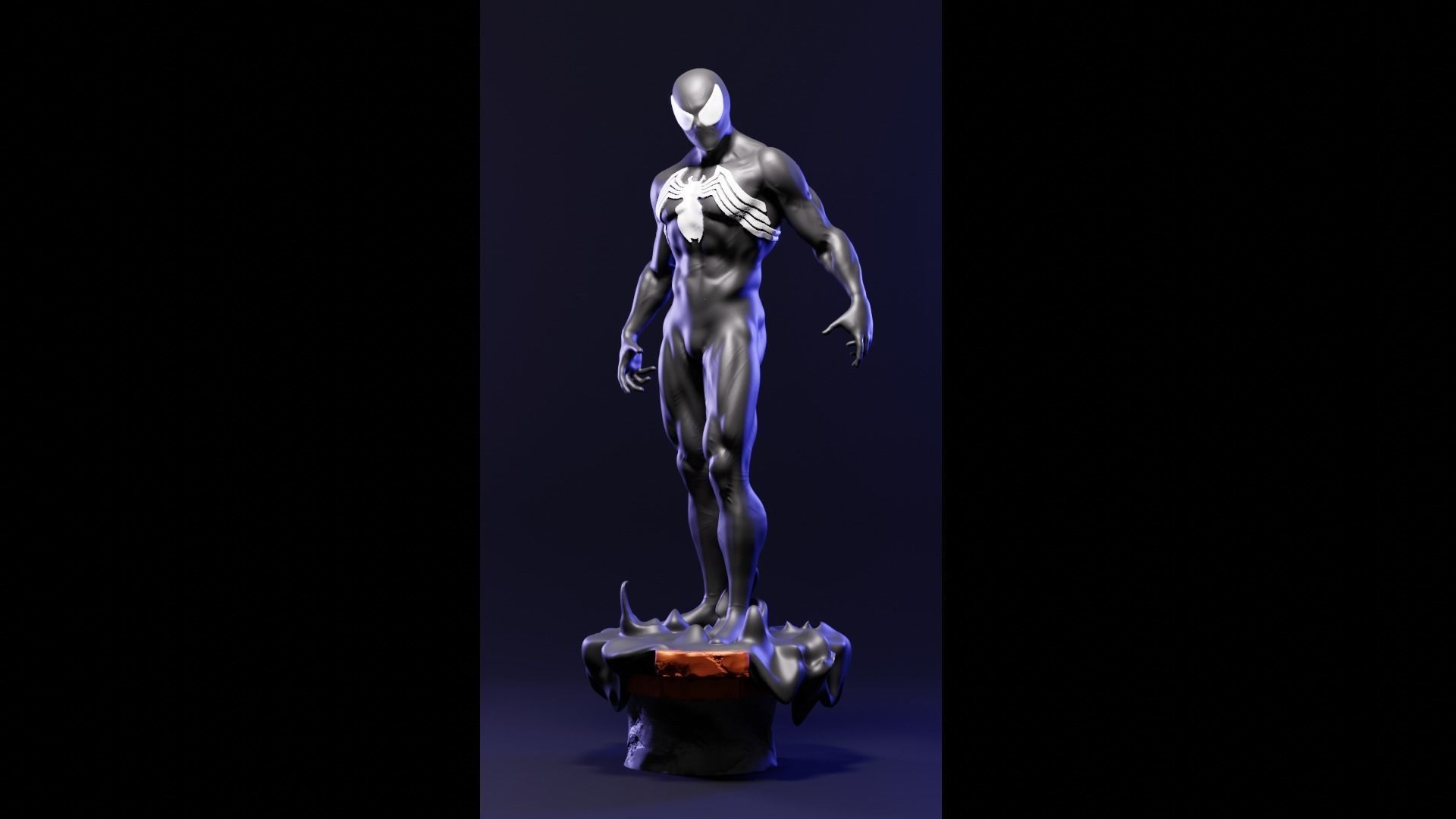 Spider-Man symbiote suit  3D print model_1