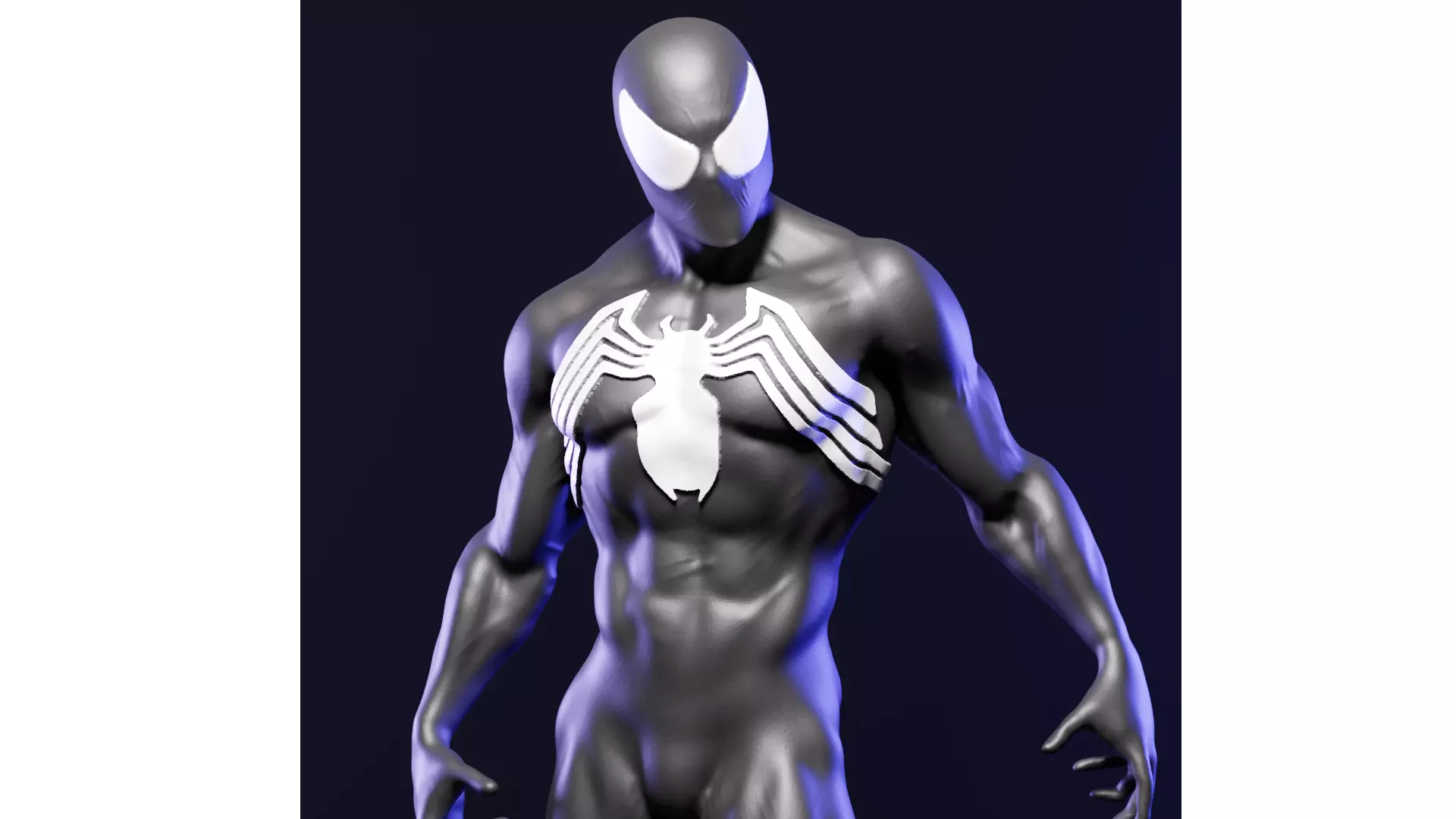 Spider-Man symbiote suit  3D print model_0