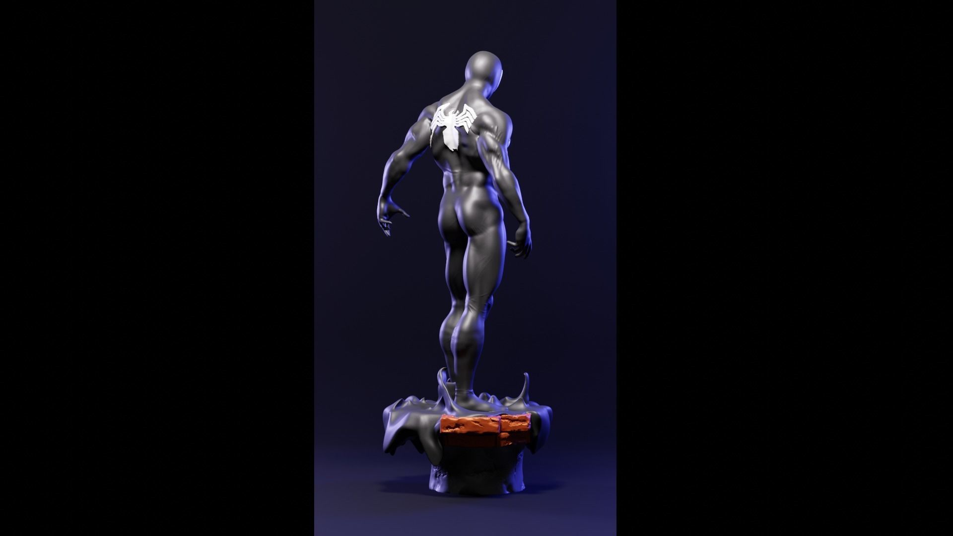 Spider-Man symbiote suit  3D print model_3