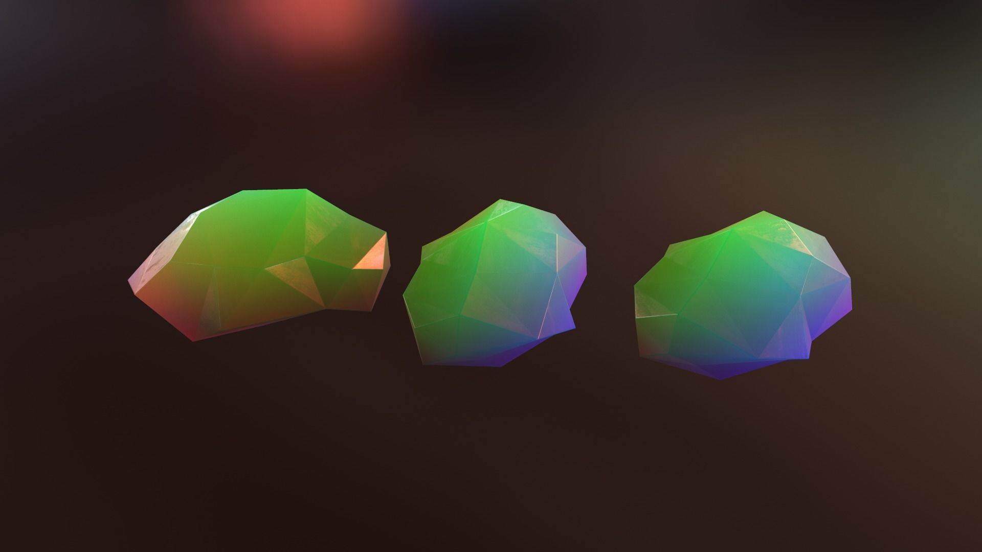 Gemstone V2 Low-poly 3D model_3