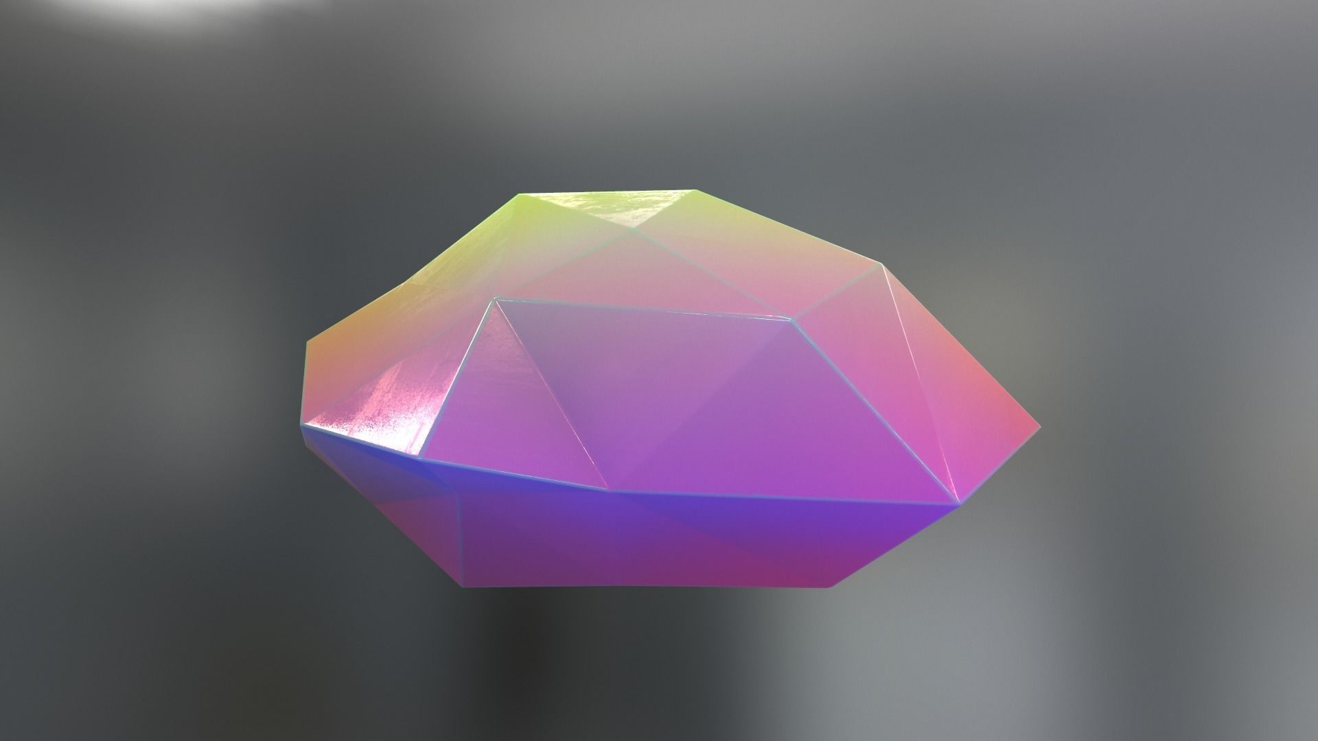 Gemstone V2 Low-poly 3D model_6