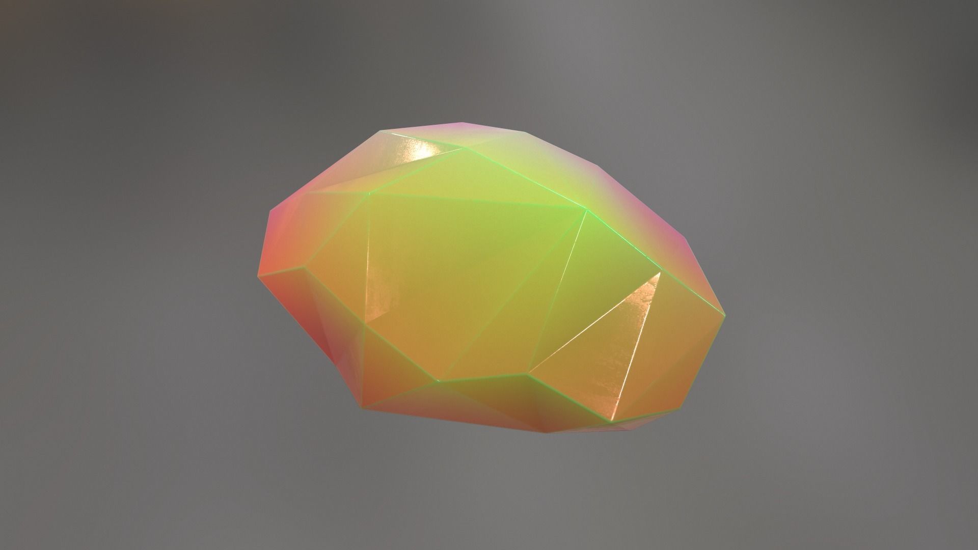 Gemstone V2 Low-poly 3D model_4