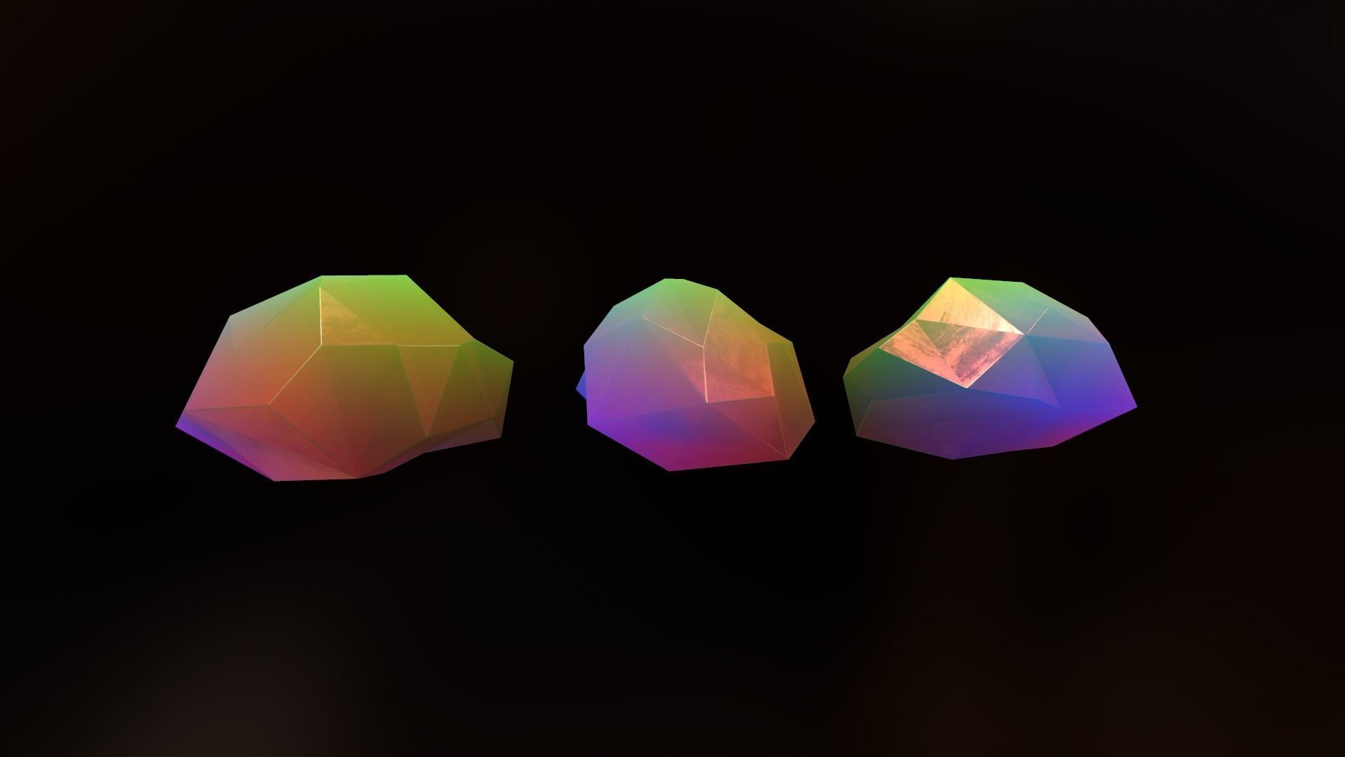 Gemstone V2 Low-poly 3D model_13