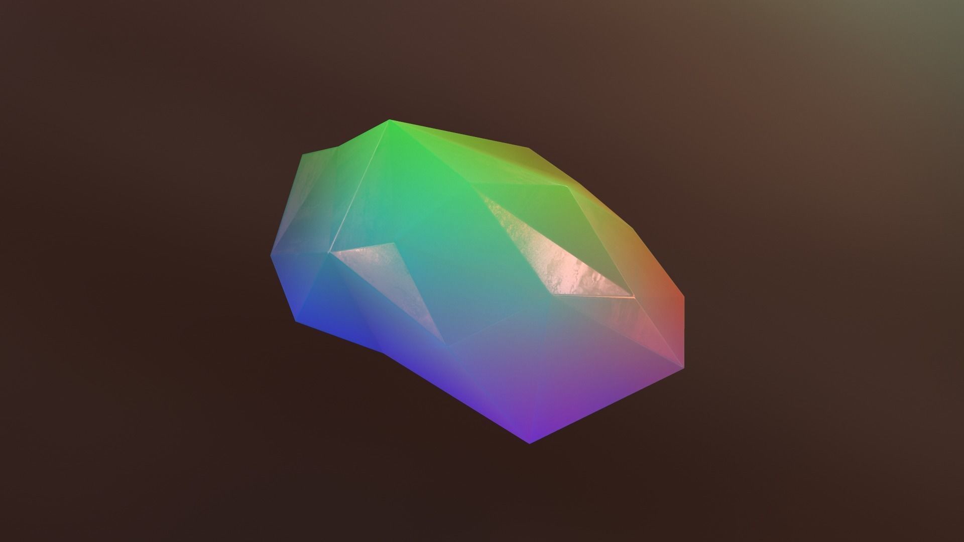 Gemstone V2 Low-poly 3D model_17