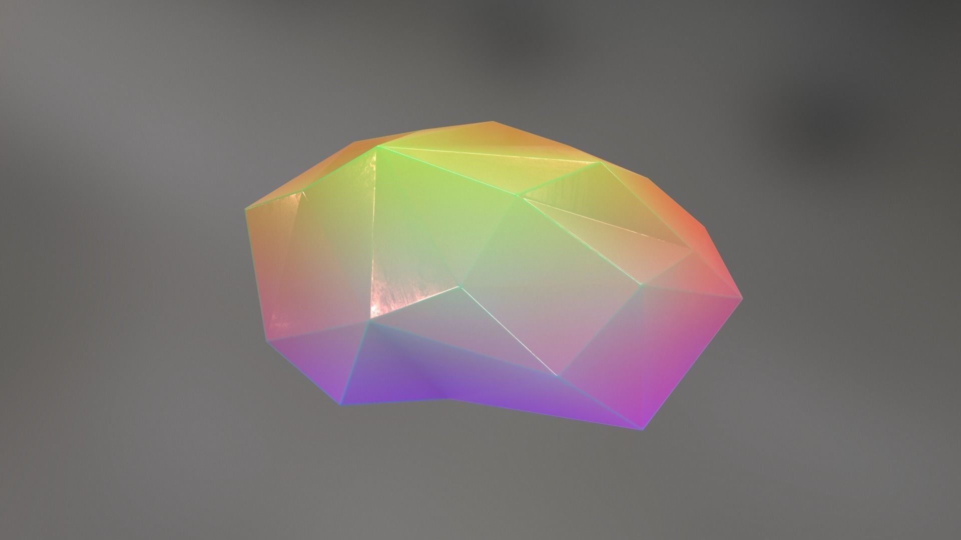 Gemstone V2 Low-poly 3D model_5