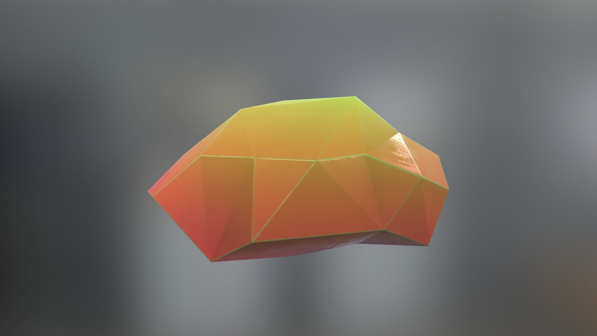 Gemstone V2 Low-poly 3D model_19