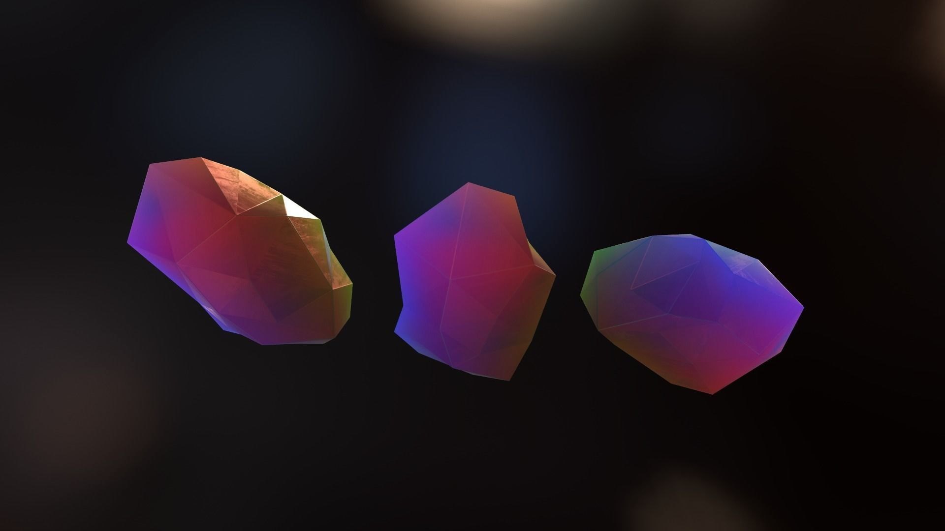 Gemstone V2 Low-poly 3D model_14